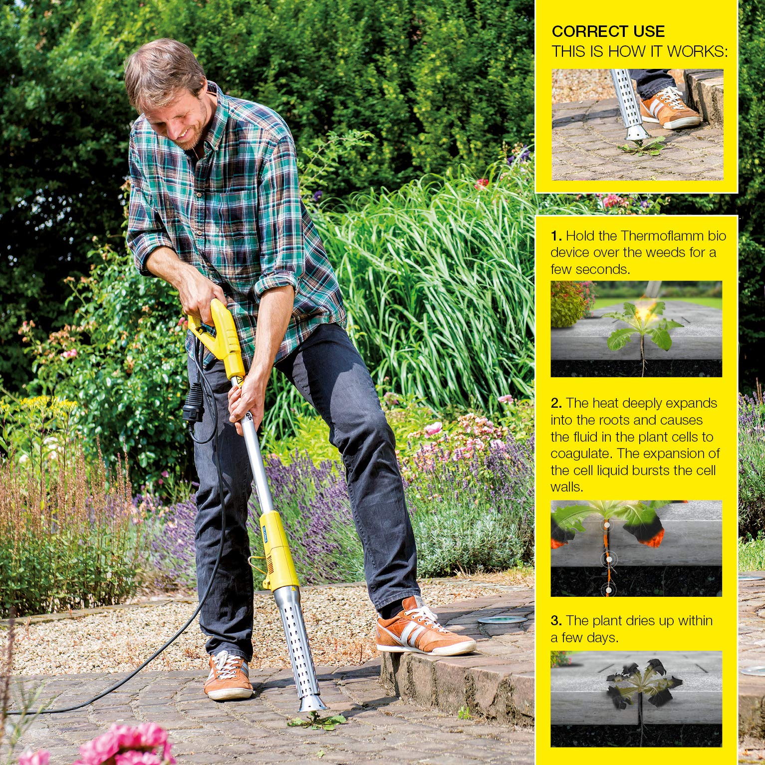 GLORIA Thermoflamm bio Electro Weed killer without chemicals