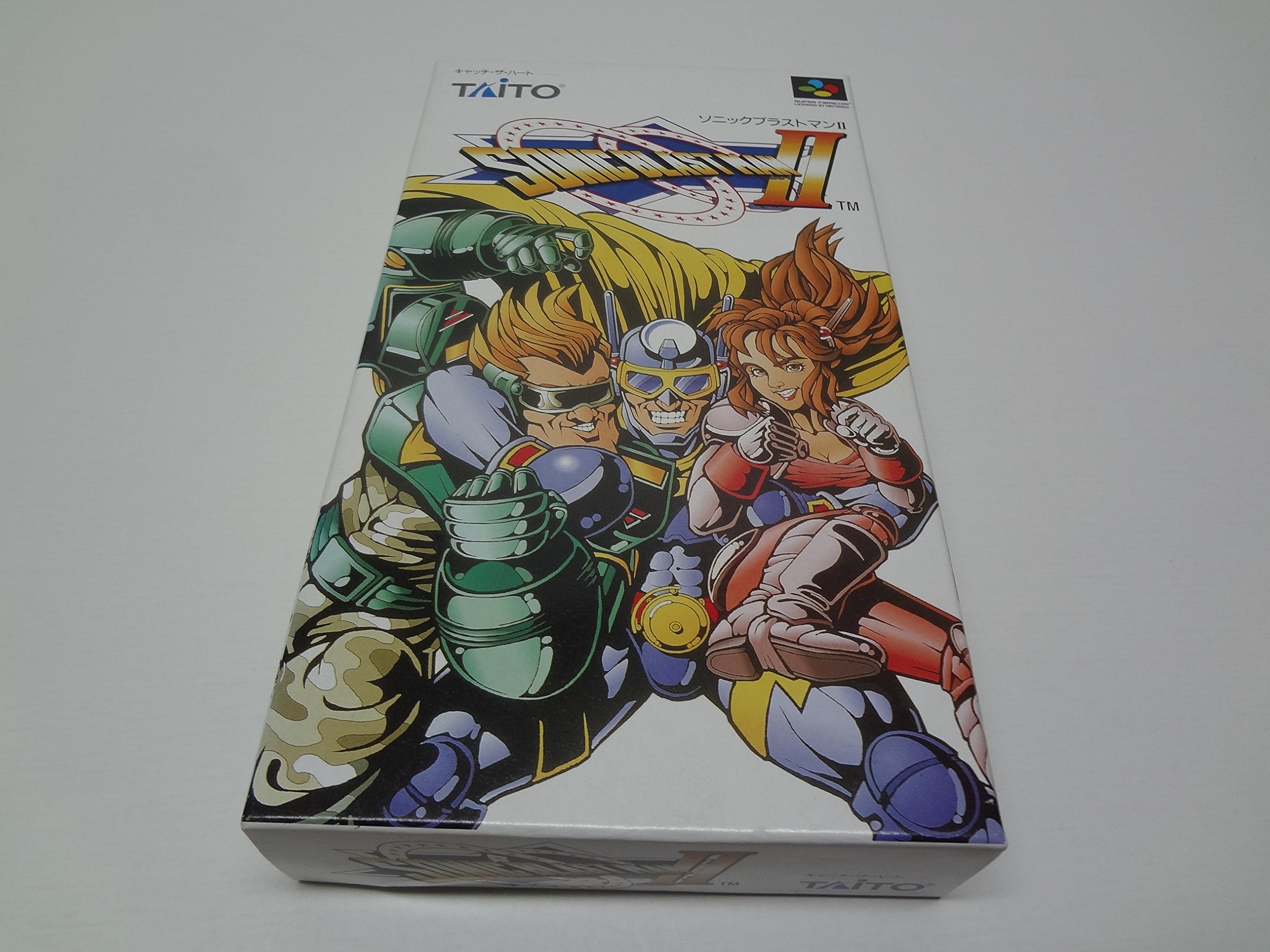 SFC スーパーファミコンソフト ソニックブラストマンⅡ ハガキ付き 美 