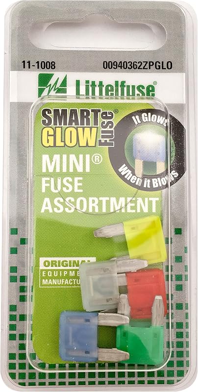 Kit de fusíveis automotivos MINI Smart Glow Littelfuse 10A a 30A – 5 unidades