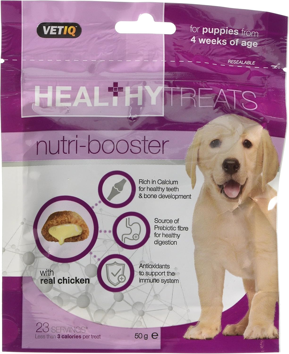 VetIQ Nutri Booster Yavru Köpek Ödülü Tavuklu 50 Gr