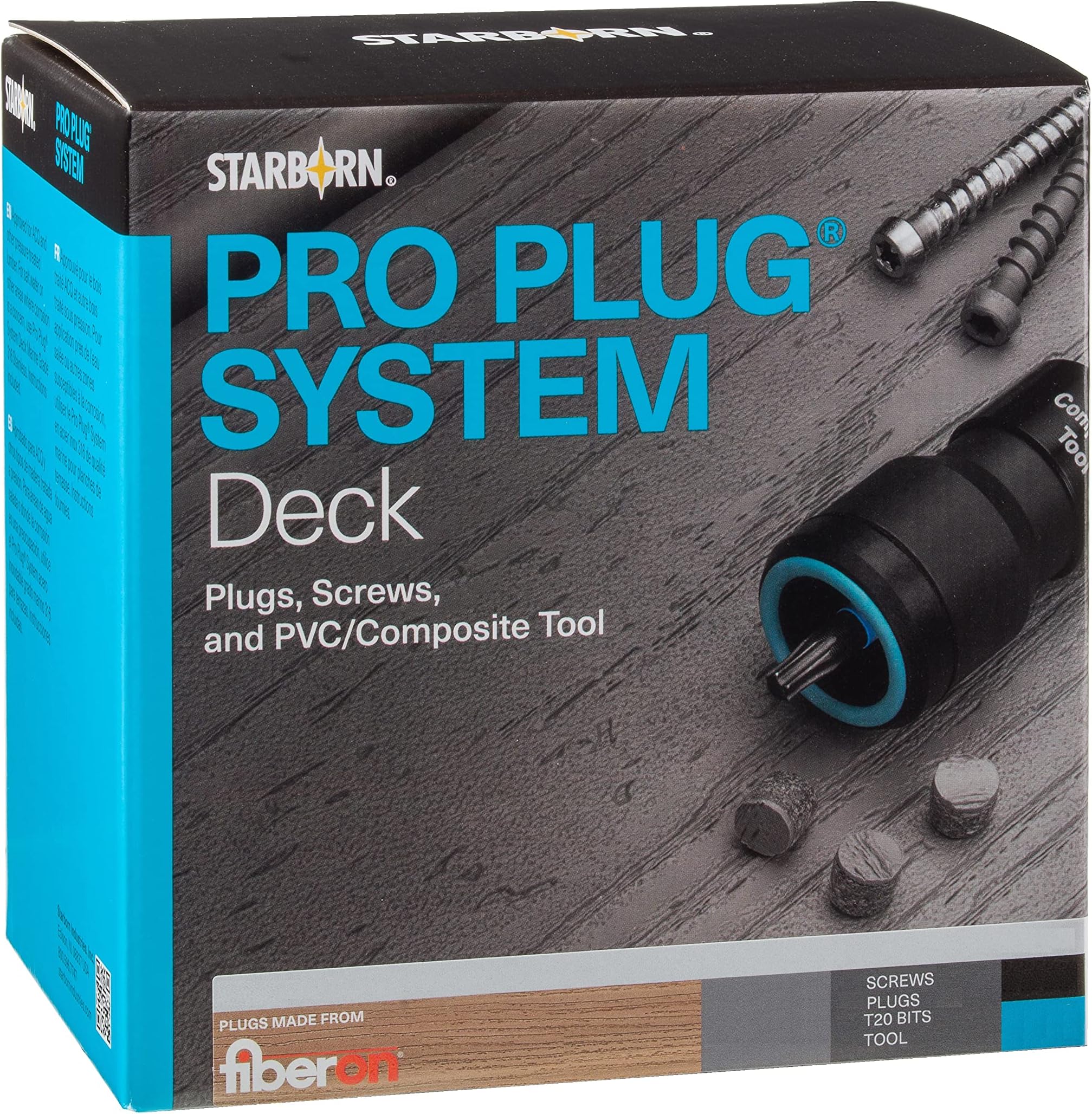 Starborn Pro Plug System for Fiberon Beach House Decking - 100 Square Feet - Epoxy #10 x 2-3/4" Screws