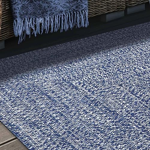 Miniatura 5 de Superior Alfombra de área para interiores y exteriores, decoración trenzada reversible de doble tono para patio, porche delantero, entrada, sala de