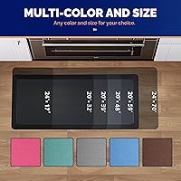 Vista 6 de FEATOL Tapete antifatiga para estar de pie, tapete ergonómico extra grueso 9/10 para escritorio de pie, cómodo y duradero de espuma viscoelástica