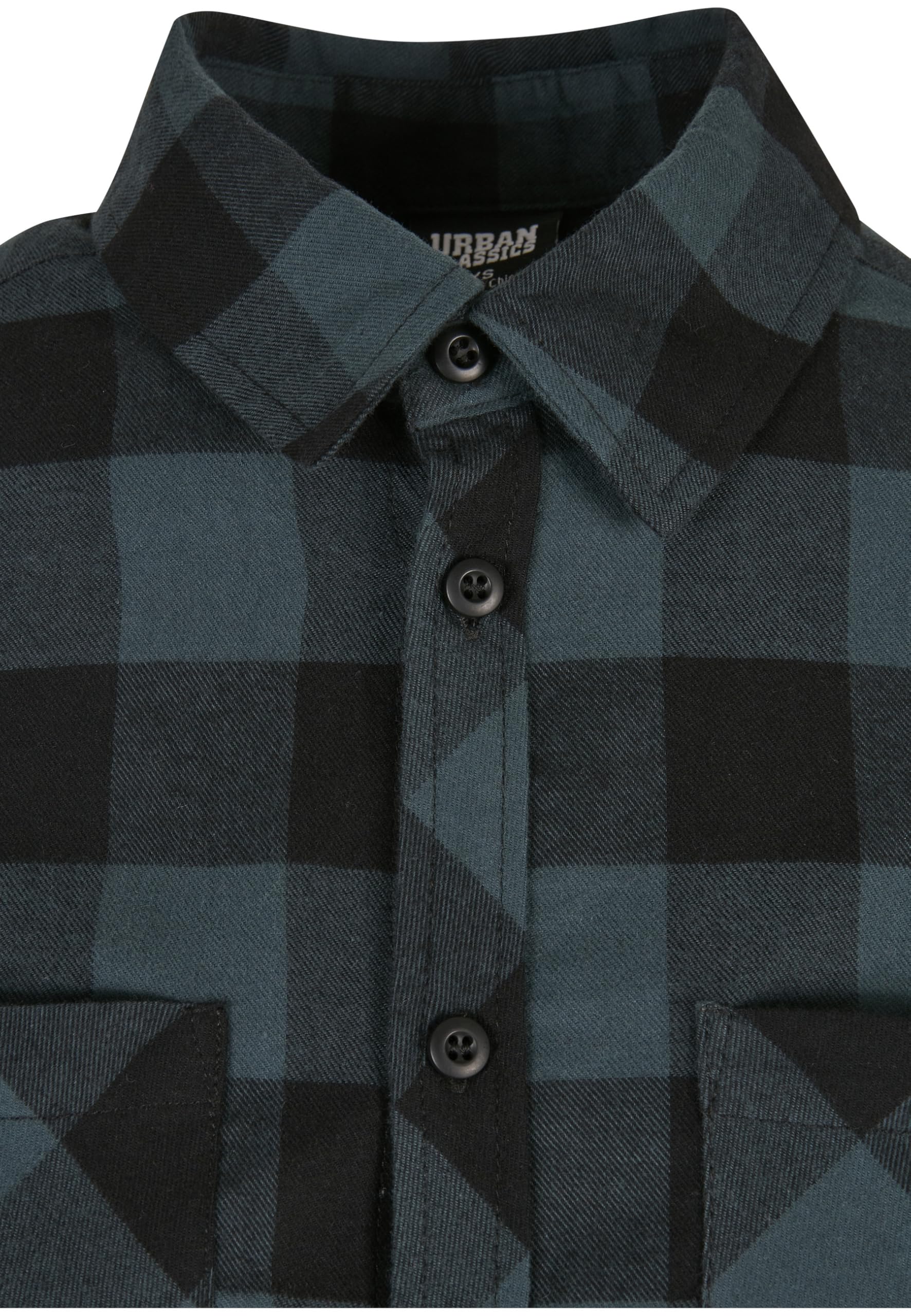 Urban Classics Ladies Turnup Checked Flanell Shirt Koszula Kobiety , Jasper/czarny , M