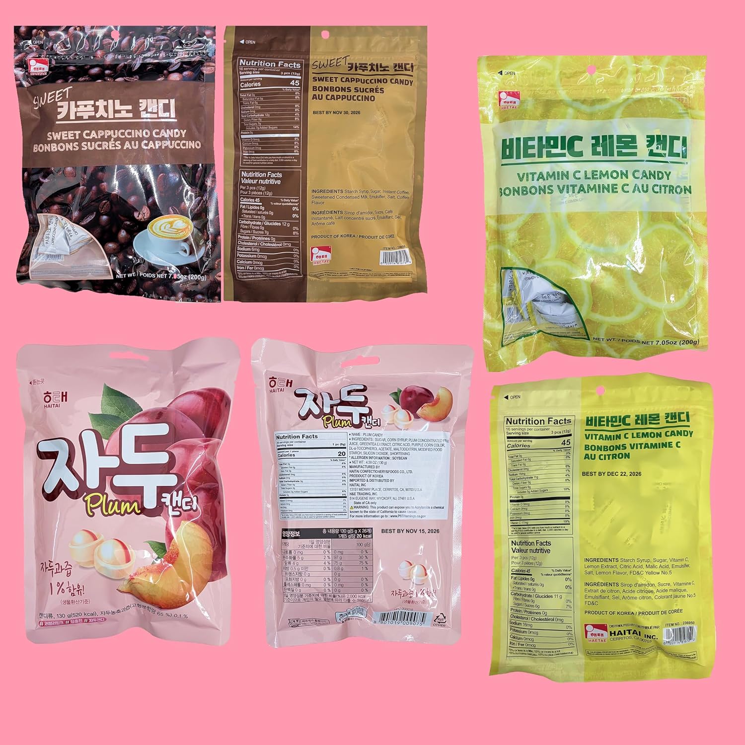 Journey of Asia Korean Snack Box 25 Count - Individually Wrapped Packs of Candy, Snacks, Chips, Cookies. Care Package Gift Box for Kids, Teens, Senior, Friends and Family