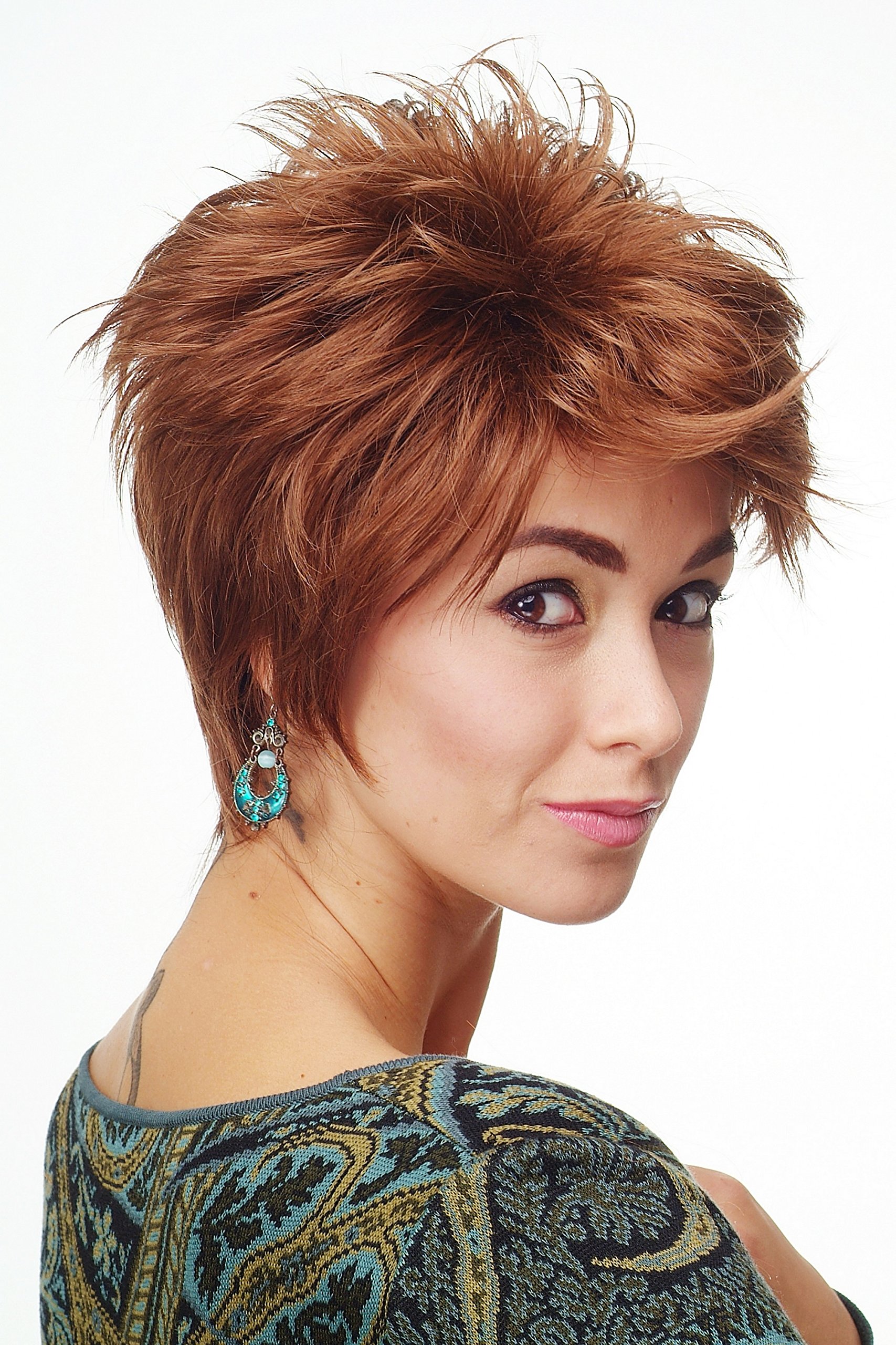 WIG ME UP - 81448-30 Lady Quality Wig short teased strands copper brown, copper blond, Length: approx. 25 cm - Image 3
