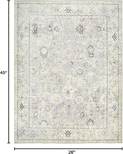 Miniatura 2 de Livabliss x Becki Owens Davina Damask Alfombra de Área, 2'2" x 3'9", Gris Claro