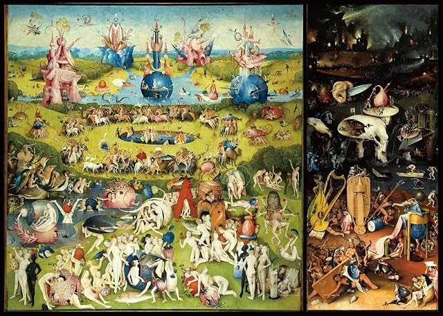 Puzzle 1000 Piezas, El jardín de Las delicias de Hieronymus Bosch, 70 x 50 cm, Puzzle de 1000 Piezas para Adultos, Juguete Educativo Puzzle, Puzzles para Adultos y Niños