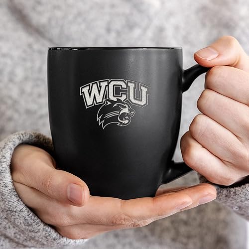 Miniatura 160 de Rico Industries NCAA Primary - Taza personalizada de 15 onzas, color negro mate, para bebidas calientes o frías Nebraska Cornhuskers