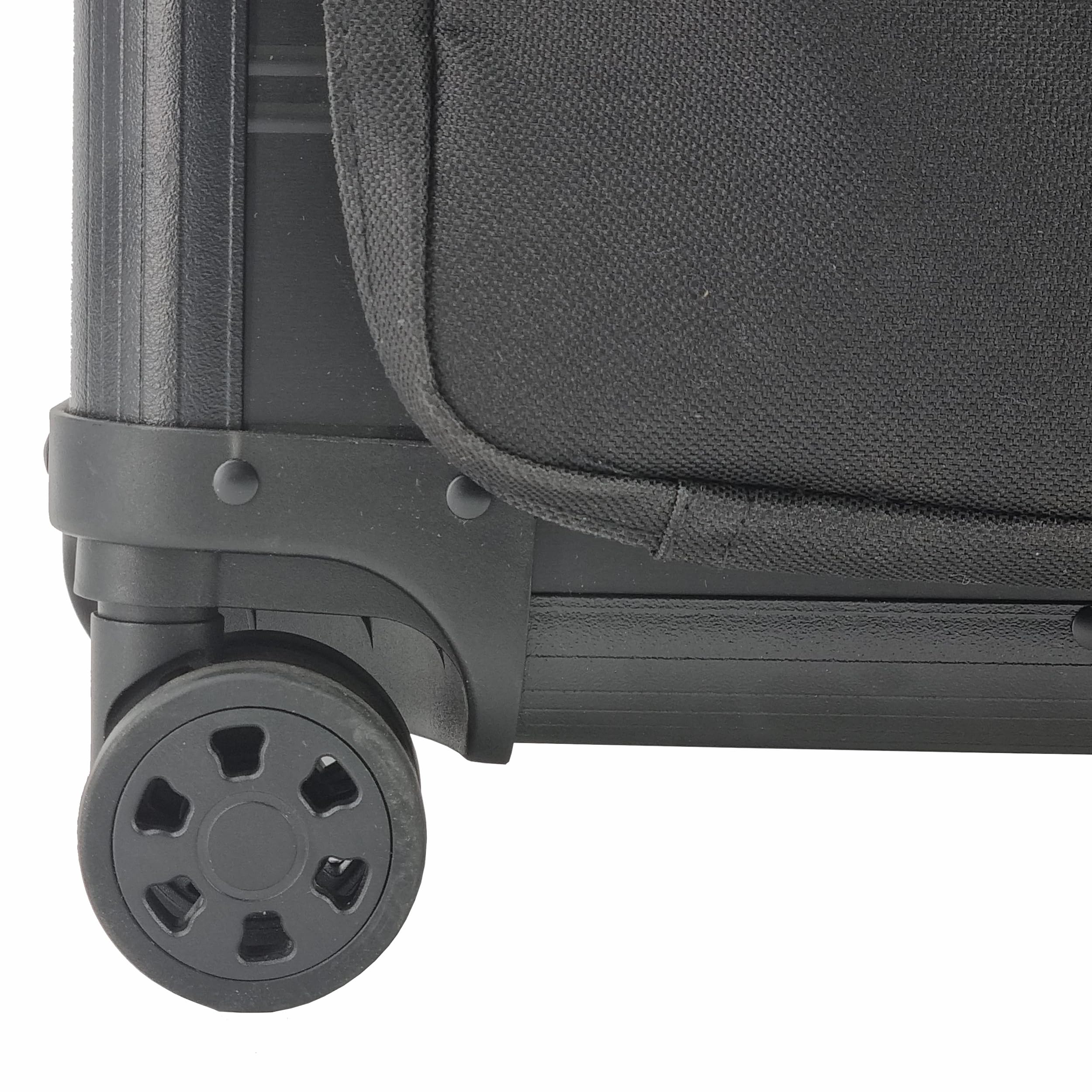 SONOVO Pilotenkoffer mit Vortasche mit Rollen mit Trolley Aluminium in Schwarz 45179 | Alukoffer, Aktenkoffer, Businesskoffer | Für den täglichen Geschäftseinsatz und für Kundentermine