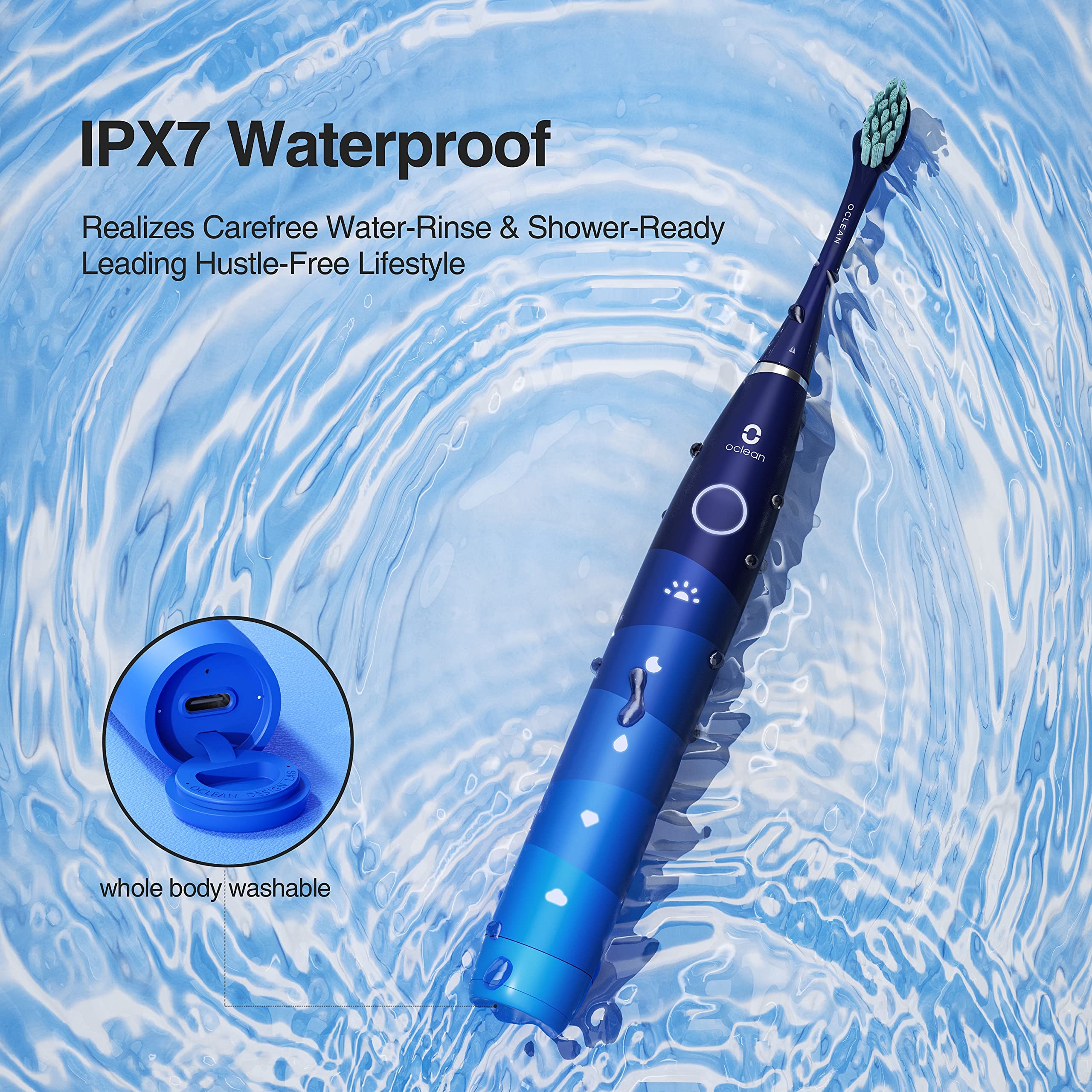 Oclean Flow Sonic Electric Toothbrush + RECAMBIO del cabezal del cepillo de dientes