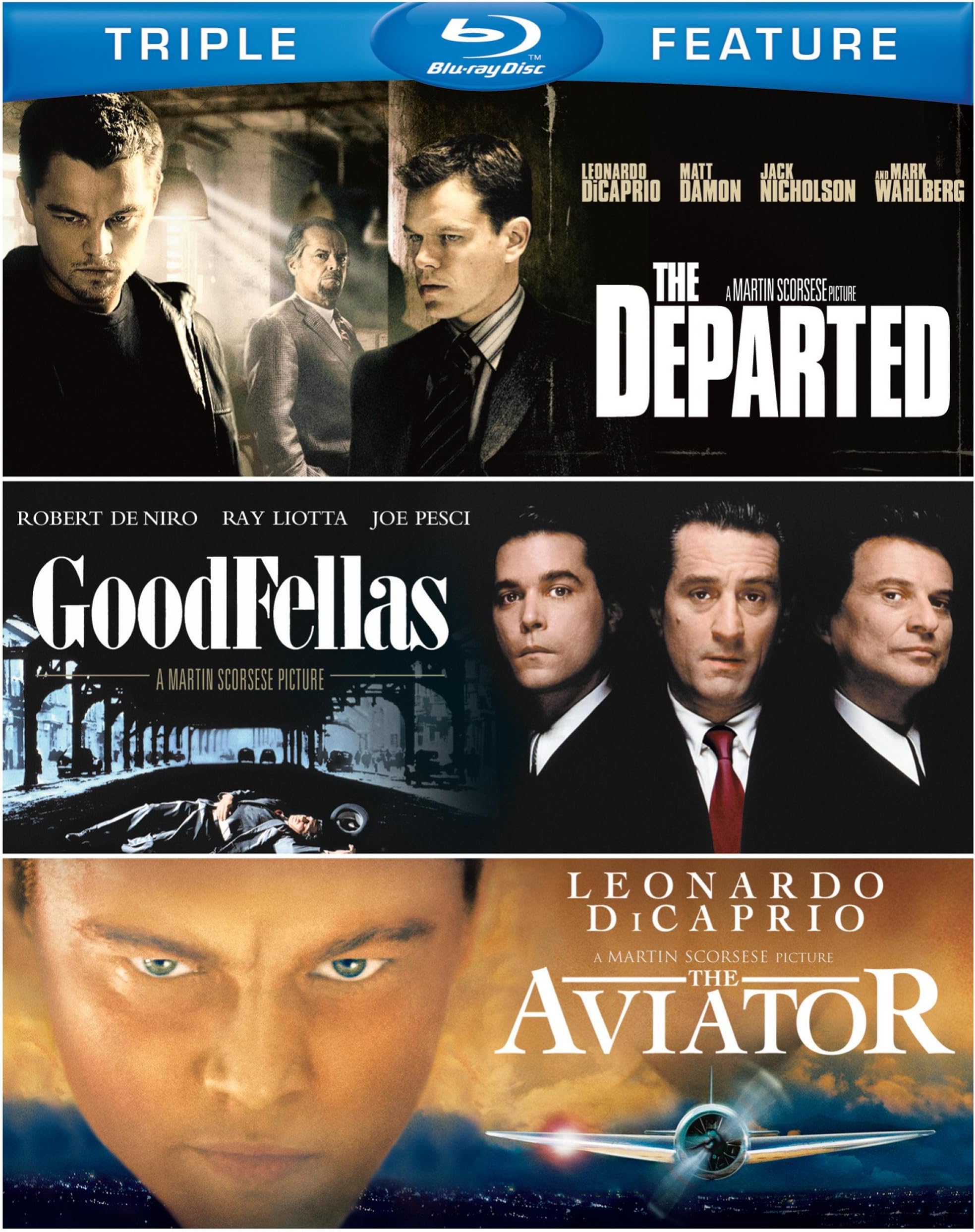 The Departed / Goodfellas / The Aviator