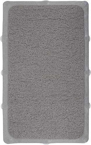 Miniatura 8 de Splash Home Loofa - Tapete antideslizante para bañera con 12 ventosas, 30 pulgadas de largo x 17 pulgadas de ancho, PVC, transparente