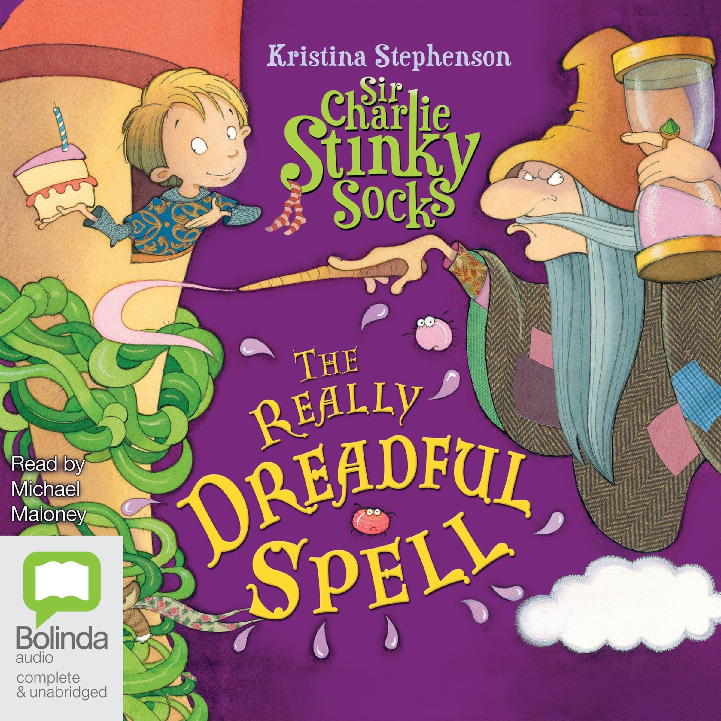 Cover art for Sir Charlie Stinky Socks and the Really Dreadful Spell