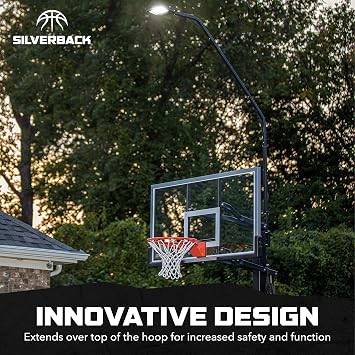 Silverback LED Basketball Hoop Light Illuminates Backboard