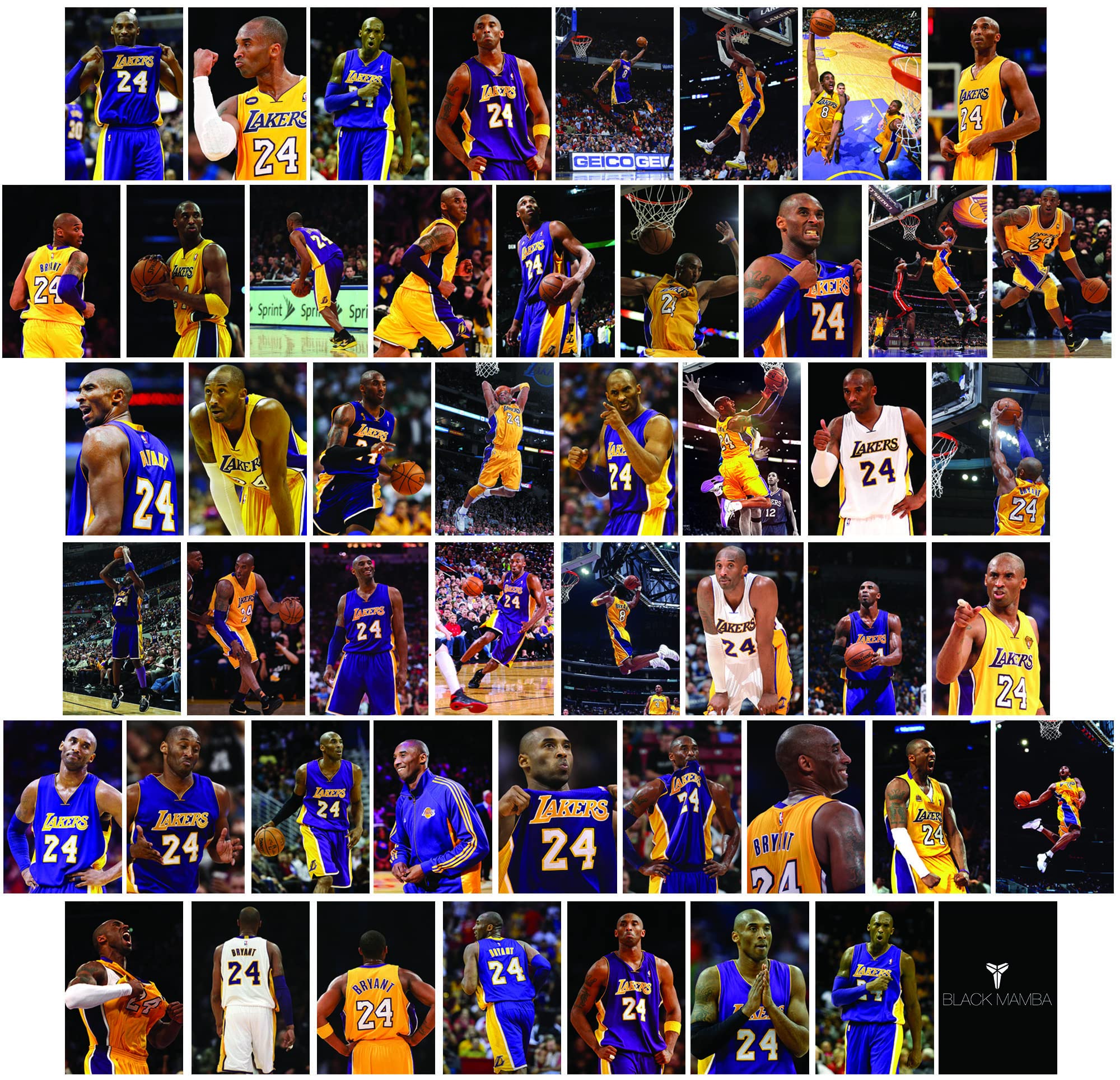 Buy Kobe Bryant , Kobe Bryant Wall Collage Kit, 8x10 Inches, Kobe