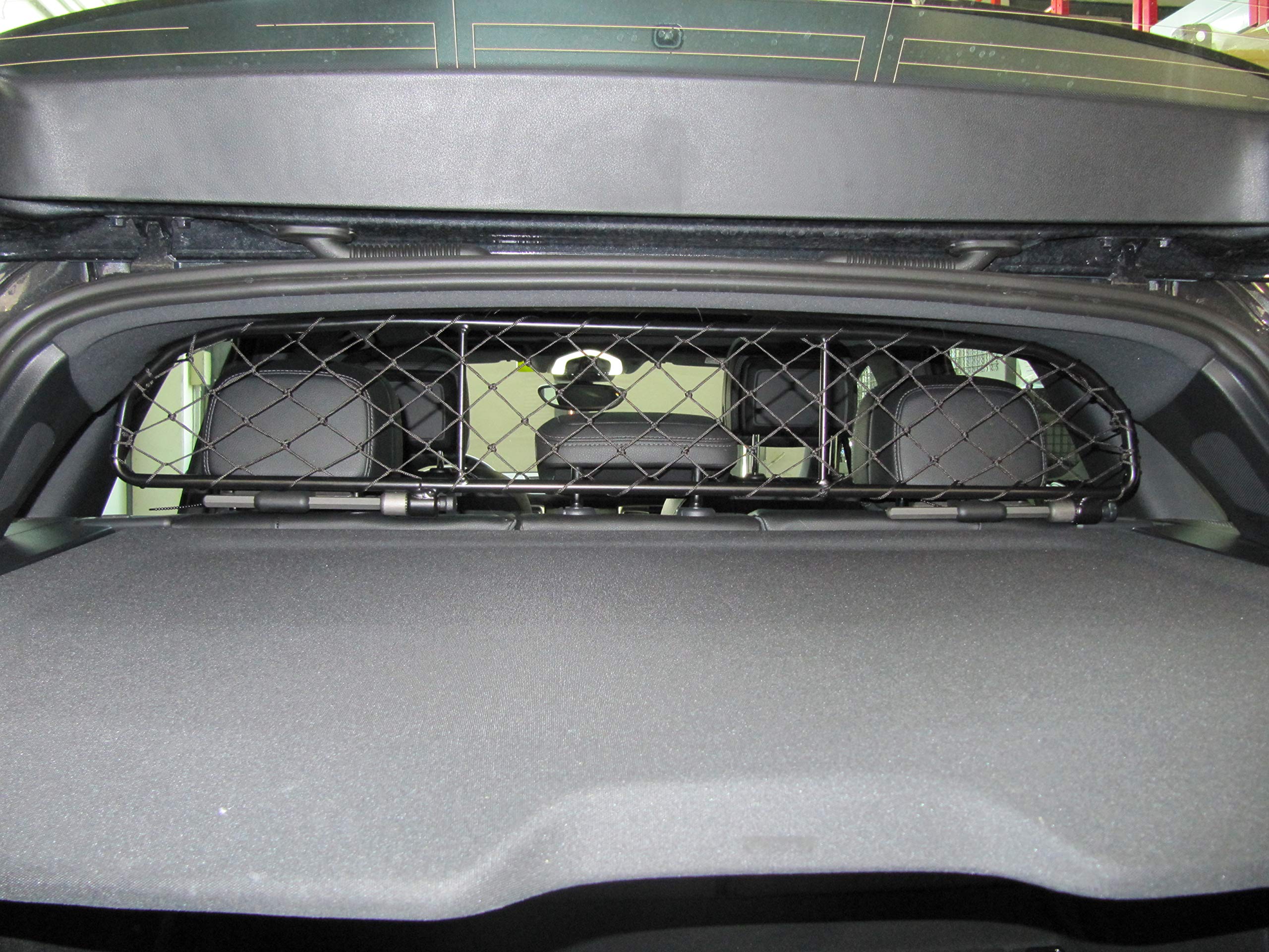 ERGOTECH Divisorio Griglia Rete Divisoria per Porsche Macan (2014-2024), RDA65-HXXS16, per Trasporto Cani e Bagagli