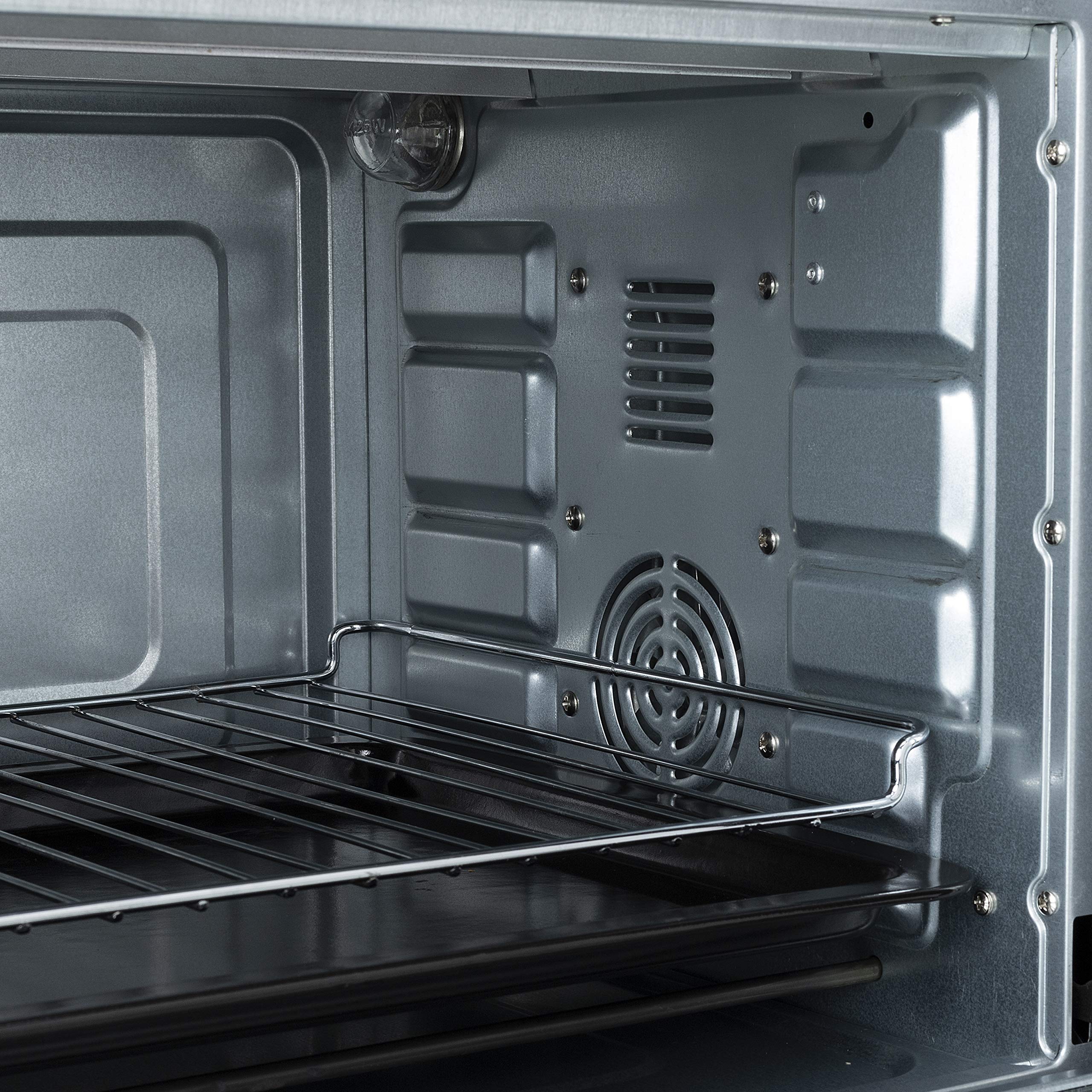 Princess 112754 Horno de Convección, 45 litros, funciones de convección, descongelación y asado, asador incluido, temporizador de 60 min, bandeja para migas extraíble, 90-230 ⁰C, 1800 W