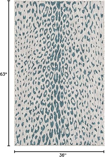 Vista 35 de Unique Loom Outdoor Safari Collection - Alfombra Samburu (10 pies cuadrados, natural/marrón claro)