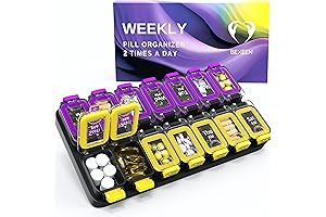 XL Weekly Pill Organizer: Tackle Monday Yellows with Ease