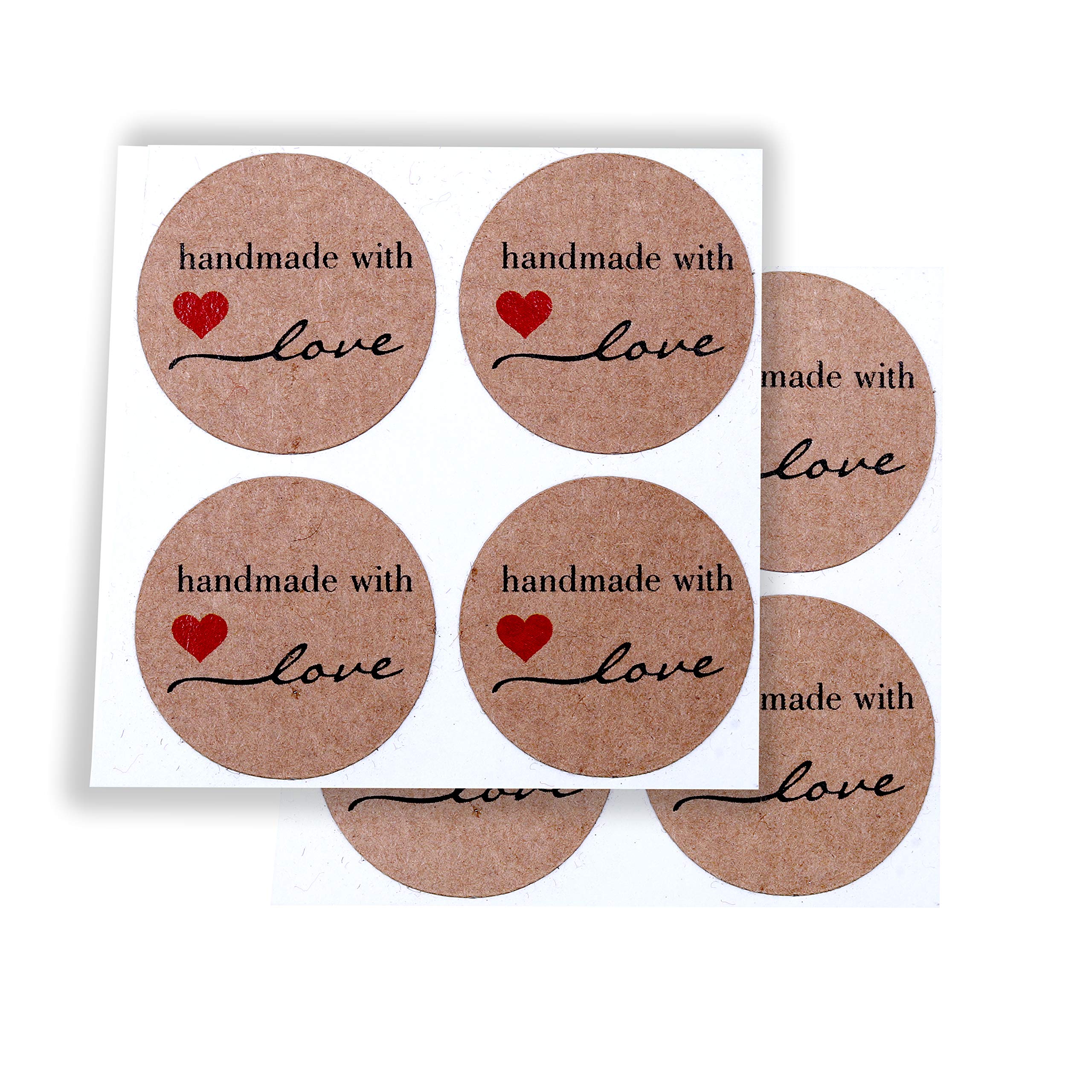 Atmiyamart Paper Handmade With Love Kraft Sticker Wedding Party Favor, Birthday Party, Box Sticker, Handmade Sticker 150Pcs (Brown) 1Inch (B08QRPG5C7) Amazon Price History, Amazon Price Tracker