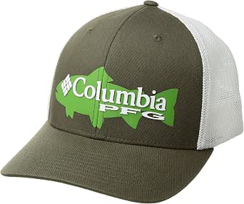 Columbia PFG Fish Flag 110 Mid Crown Hat - UPF 50, Adjustable Fit, Hook & Loop Closure