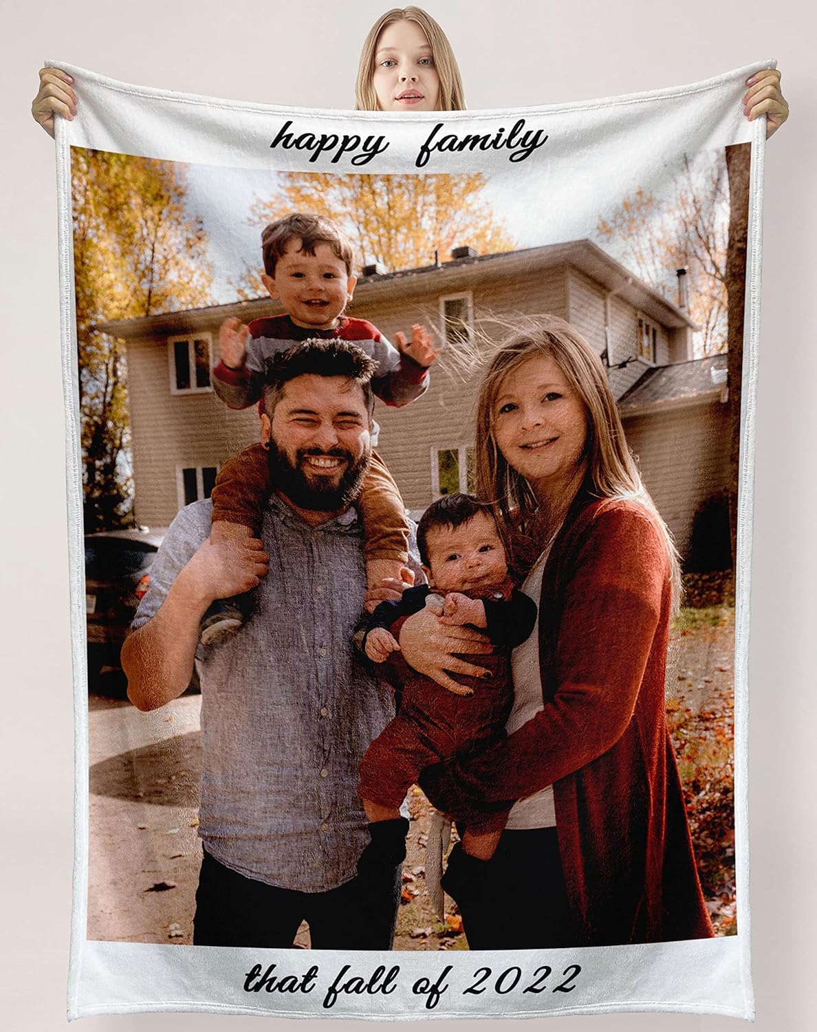 LGNAZIO Manta Personalizada Con Fotos, Manta Personalizada De Collage De Fotos Suave Con Mis Propias Fotos Manta Personalizada Regalos Para Mama