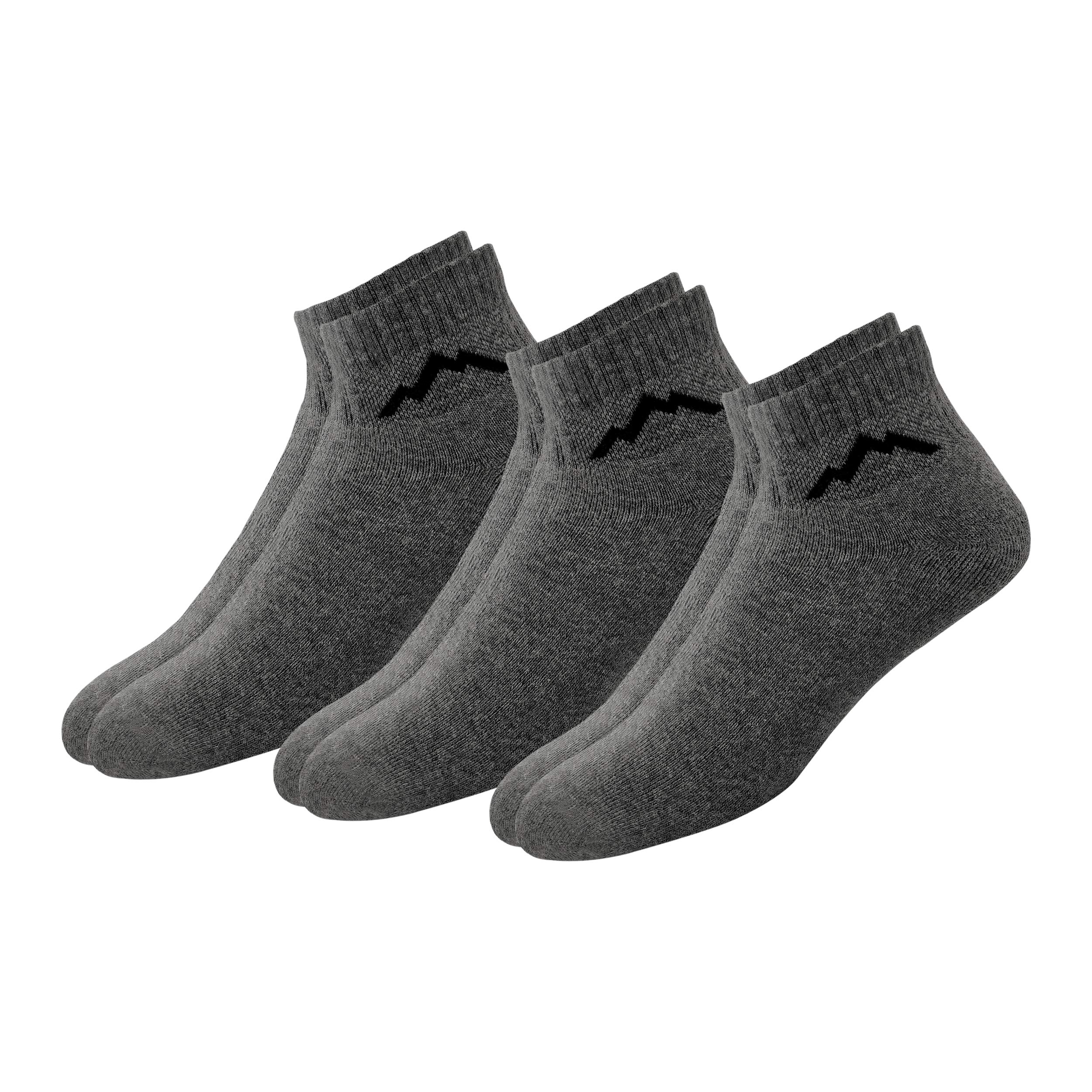 Ranger Sport Men's Heavy Duty Cotton Quarter Athletic Socks, Pack of 3