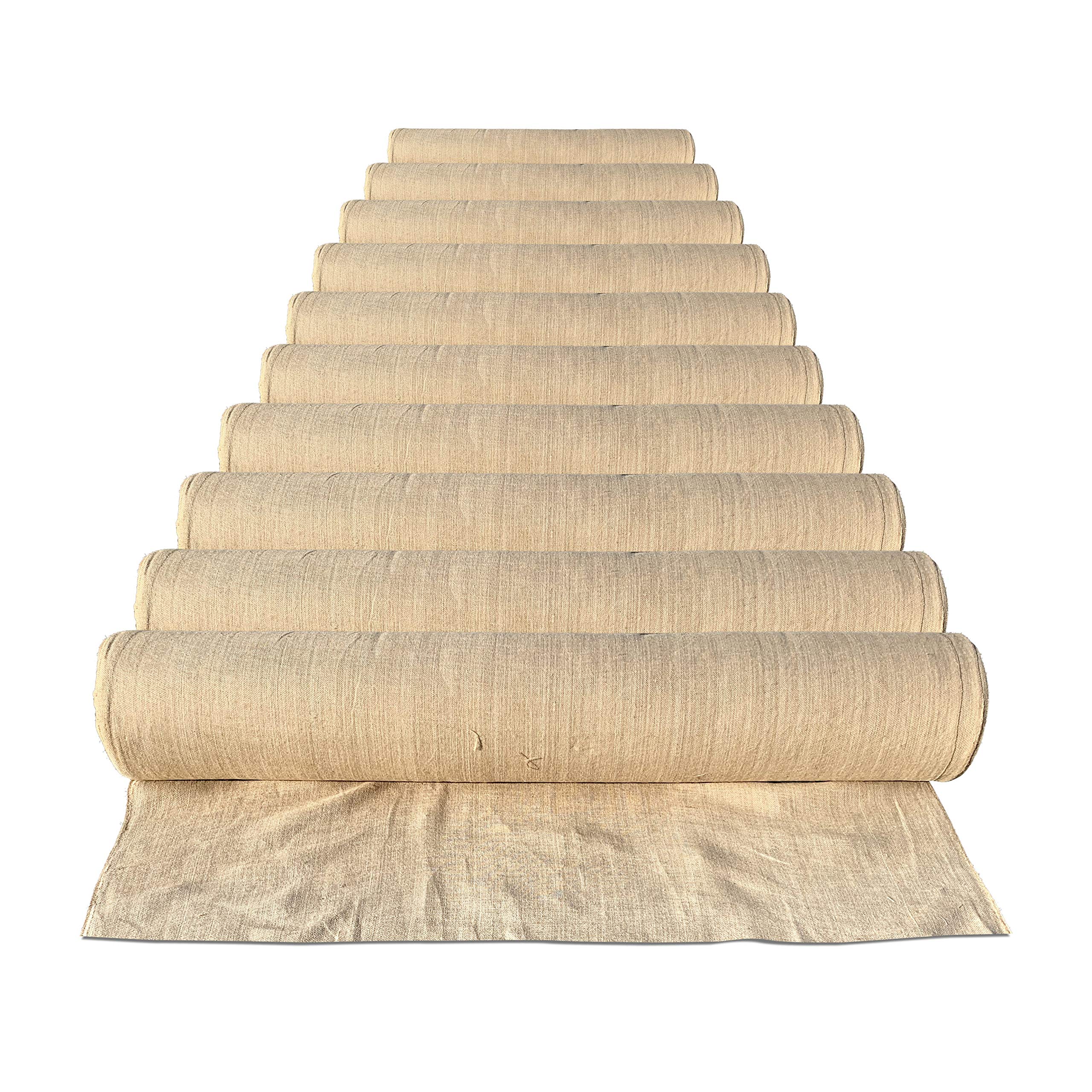 Rollo de tela de arpillera Sandbaggy de 40 pulgadas por 300 pies, ideal para jardín, patio, bodas, manualidades, decoración de mesas, fabricado con fibra de arpillera de grado industrial, 30 % más grueso que la competencia, 10 rollos