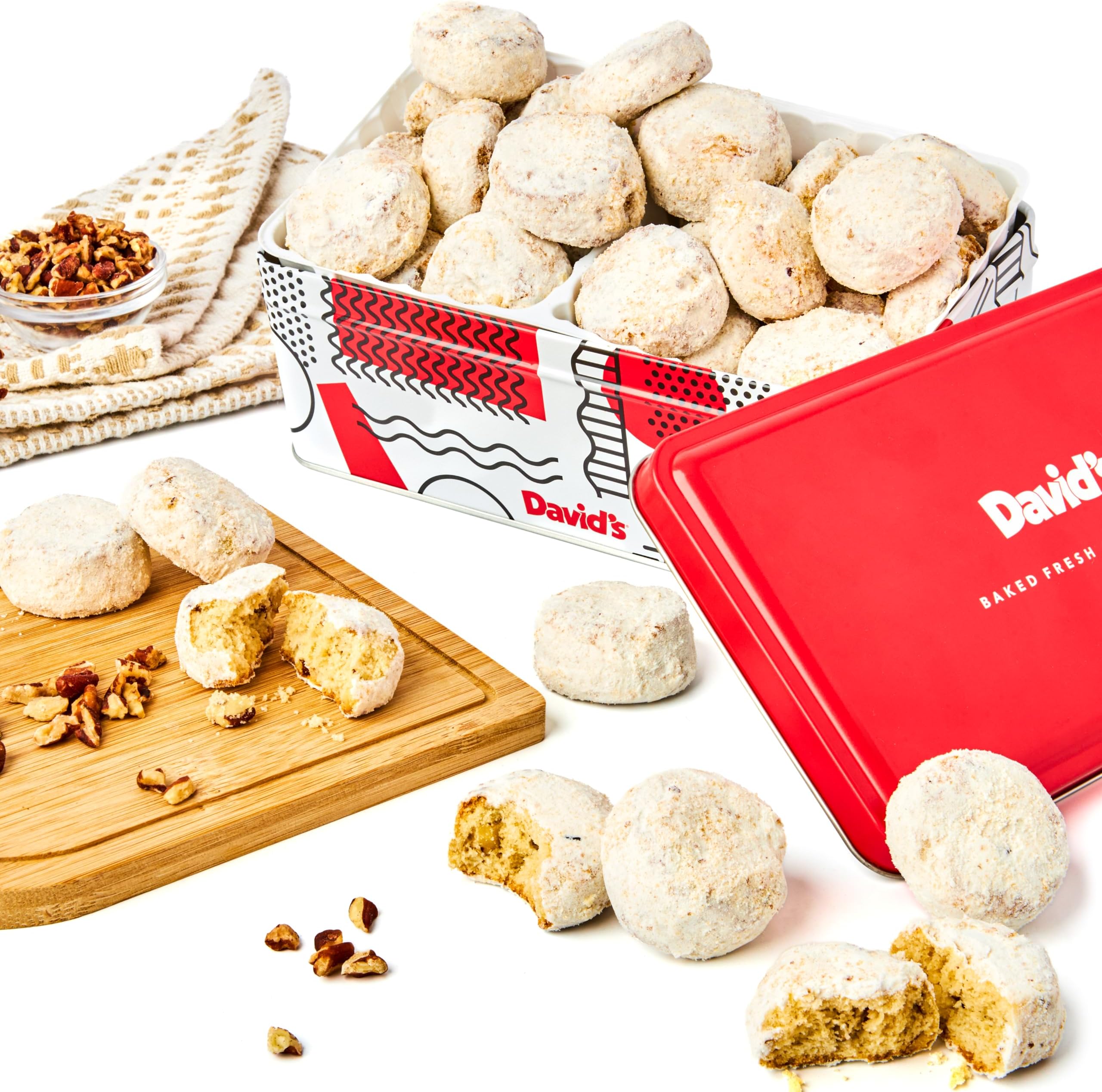 David's Cookies Butter Pecan Meltaways Sweet Sampler Tin
