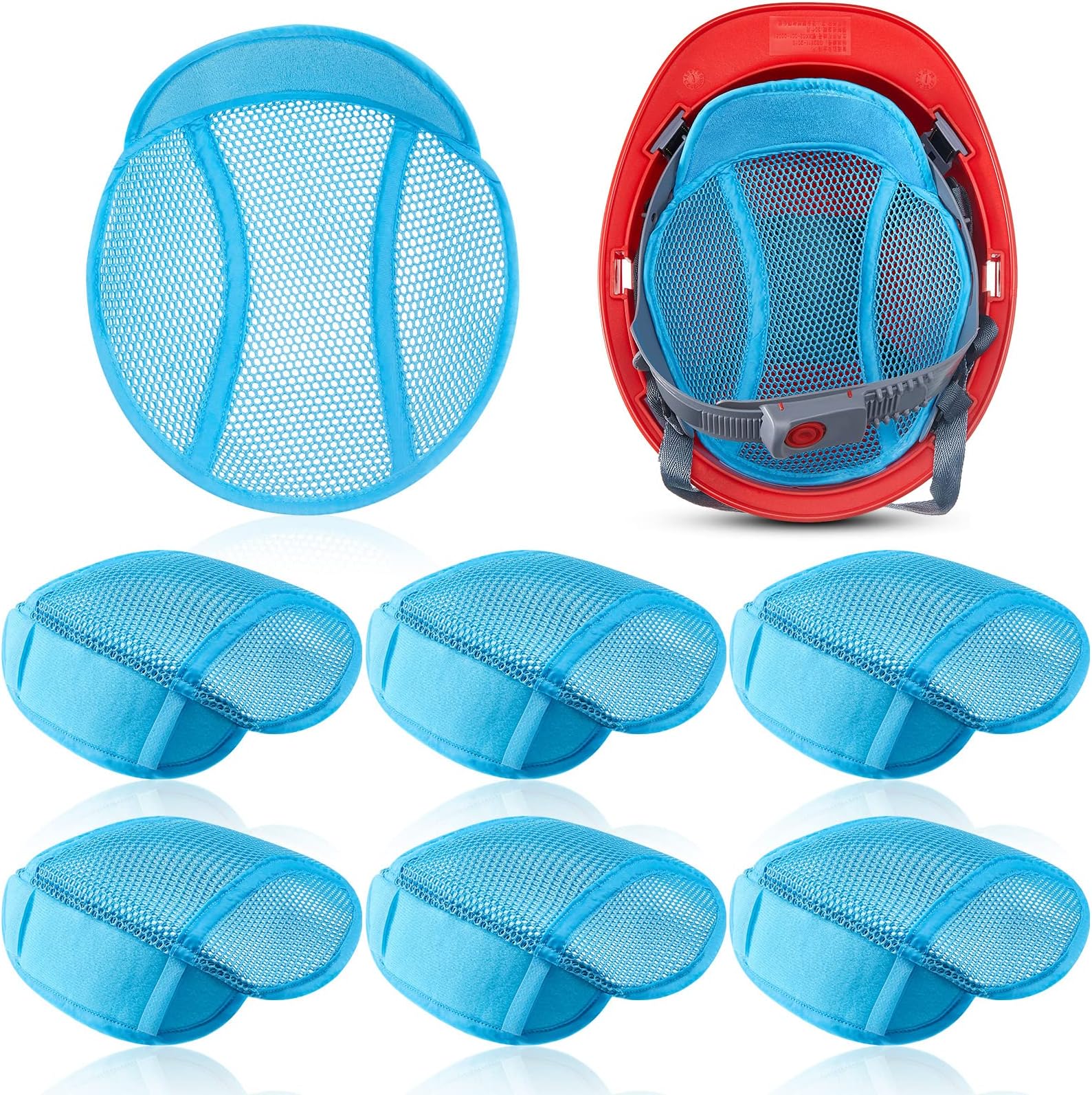 6 Pcs Hard Hat Liner Sweatband Air Mesh Safety Helmet Insert