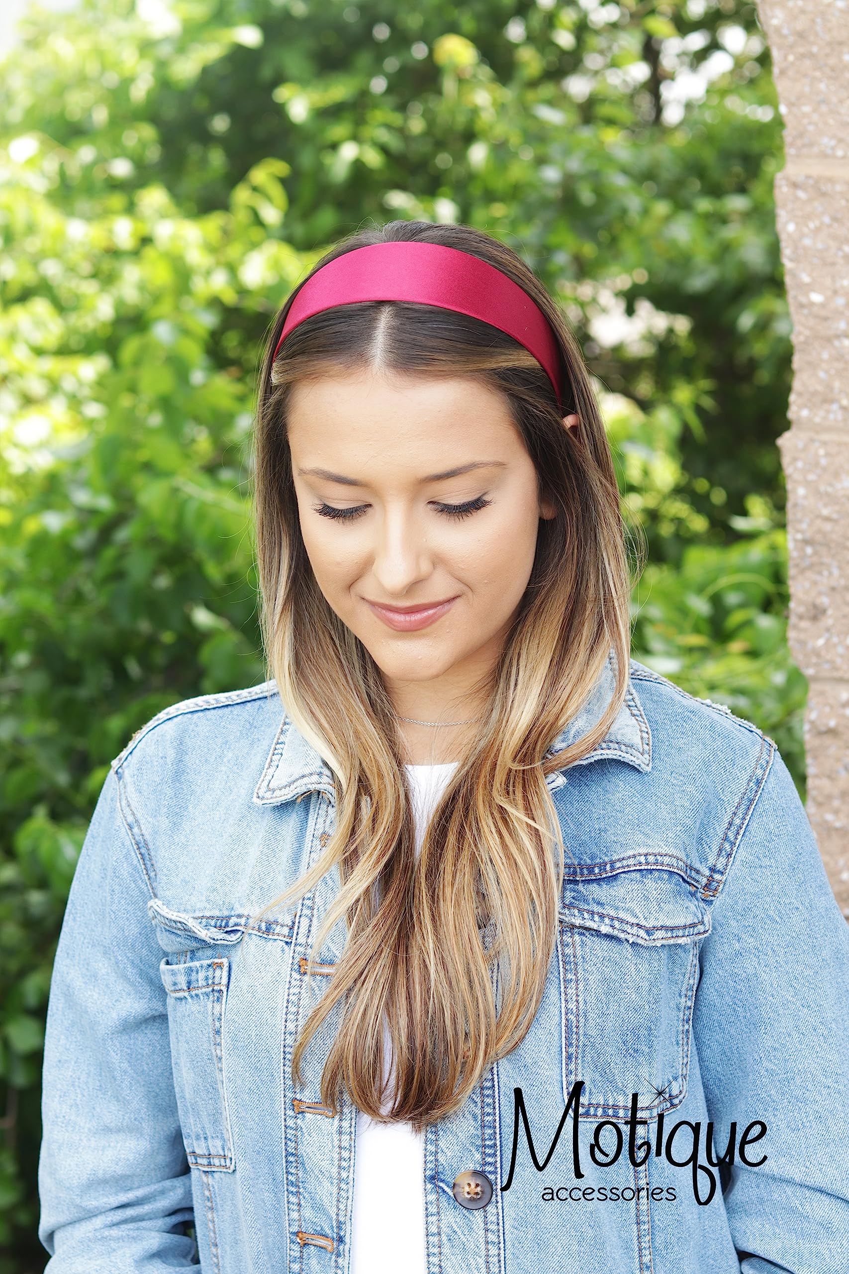 Amazon.com: Motique Accessories Maroon 2 Inch Wide Satin Hard