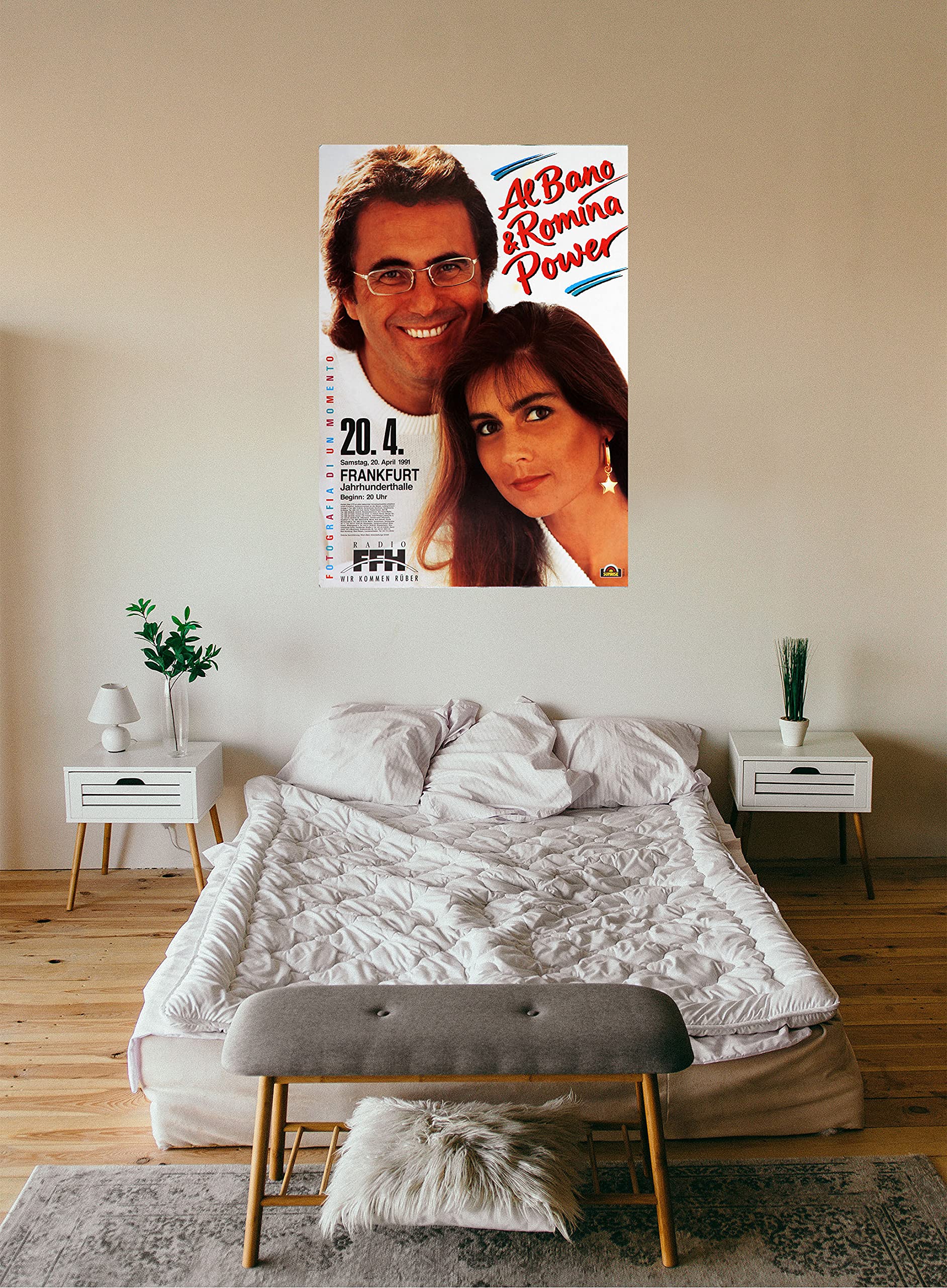 Premium Poster/Plakat | DIN A1 | Wanddeko | Live Konzert Veranstaltung » AlBano & Romina Power - Fotografia Di Un Momento, Frankfurt 1991 «