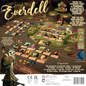 Everdell Board Game Strategic Worker Placement & Tableau Building Game for Adults & Teens, 14 Players, Age 14+, Award-Winning Tabletop Fantasy Game