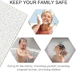 Loofah Shower Mat, Non Slip Soft Textured Bath Mat with Drain, Phthalate Free Quick Drying Tub Mat Loofah Massage Mat for Bathroom (White, 40x60 cm)