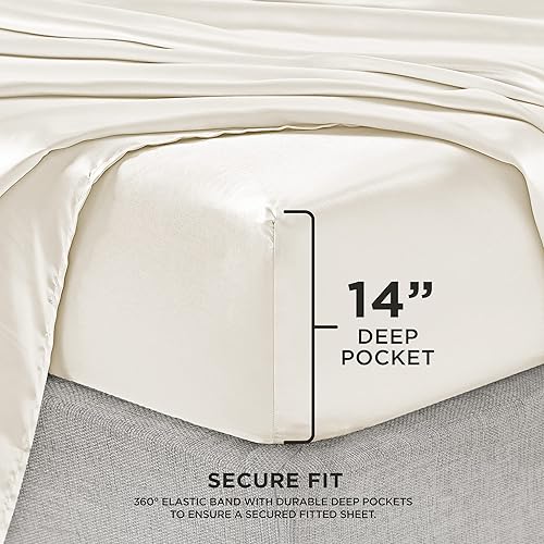 Miniatura 2 de Juicy Couture Juego de sábanas de satén tamaño Twin XL, juego de sábanas de bolsillo profundo Twin XL con 1 sábana bajera, 1 sábana encimera y 1