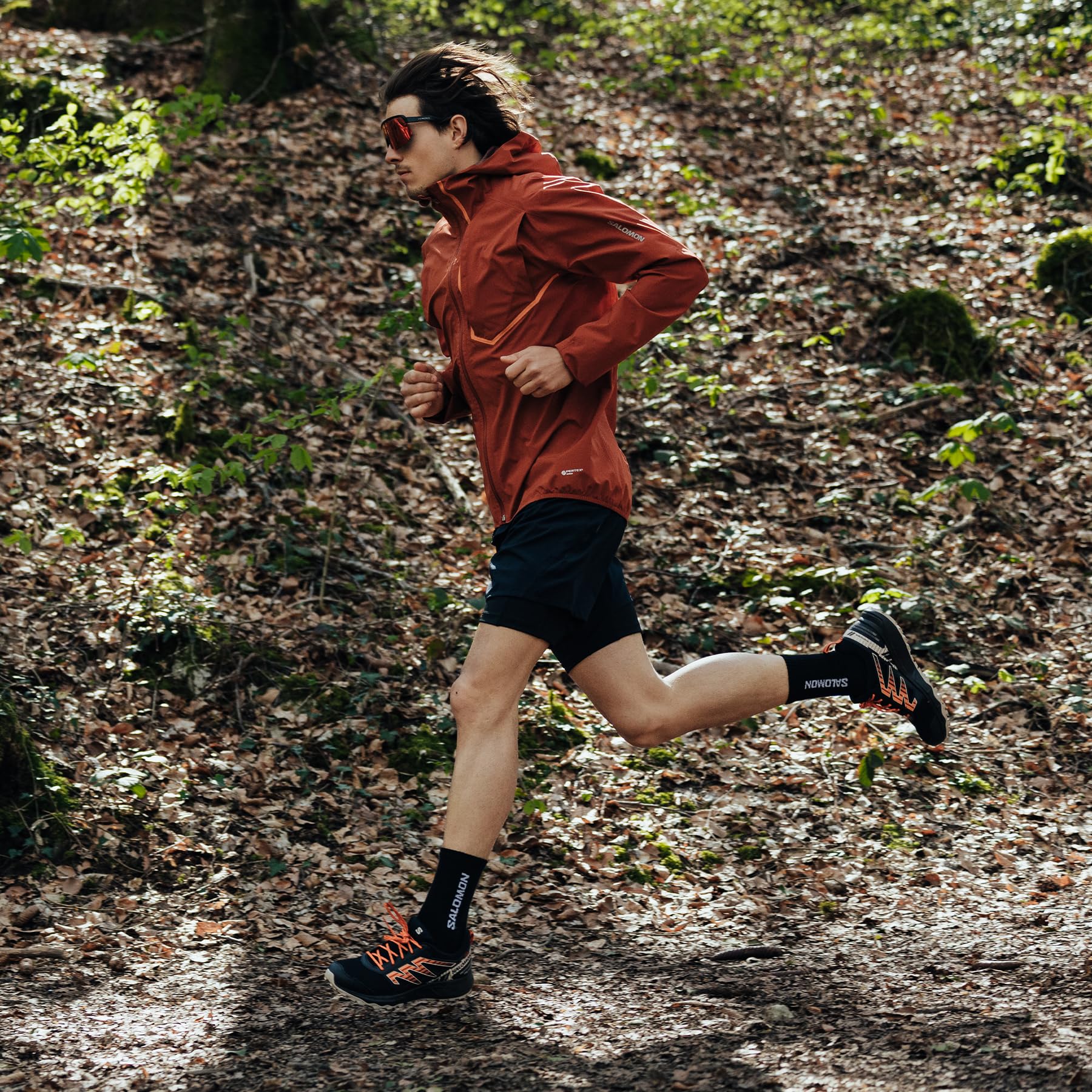 Salomon Wander Zapatillas de Trail Running Senderismo para Hombre, A punto para el aire libre, Comodidad mullida, Sujeción del pie segura
