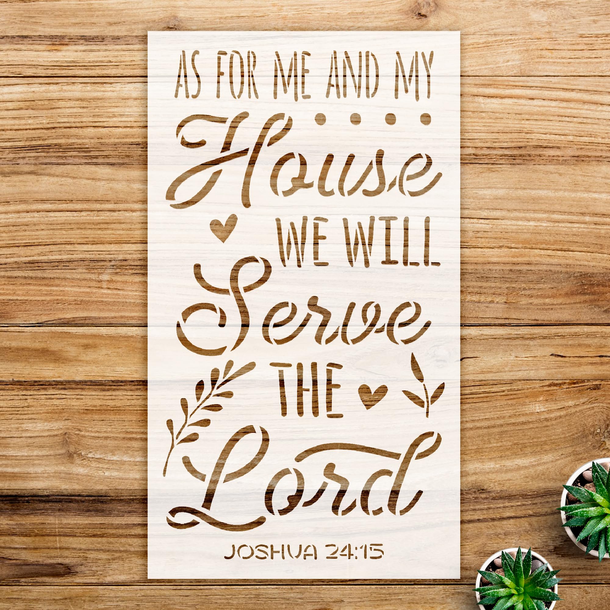 Faith Bible Verse Stencil for Home Decor and Crafts, Inspirational Design for Walls, Wood, and Furniture, Perfect for DIY Projects and Enhancing Your Living Space - Size A3 (9.5