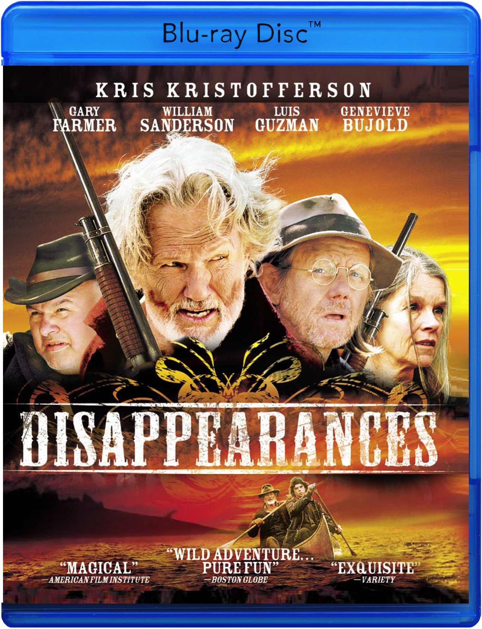 Película en Blu-ray Disappearances edición estadounidense con audio italiano