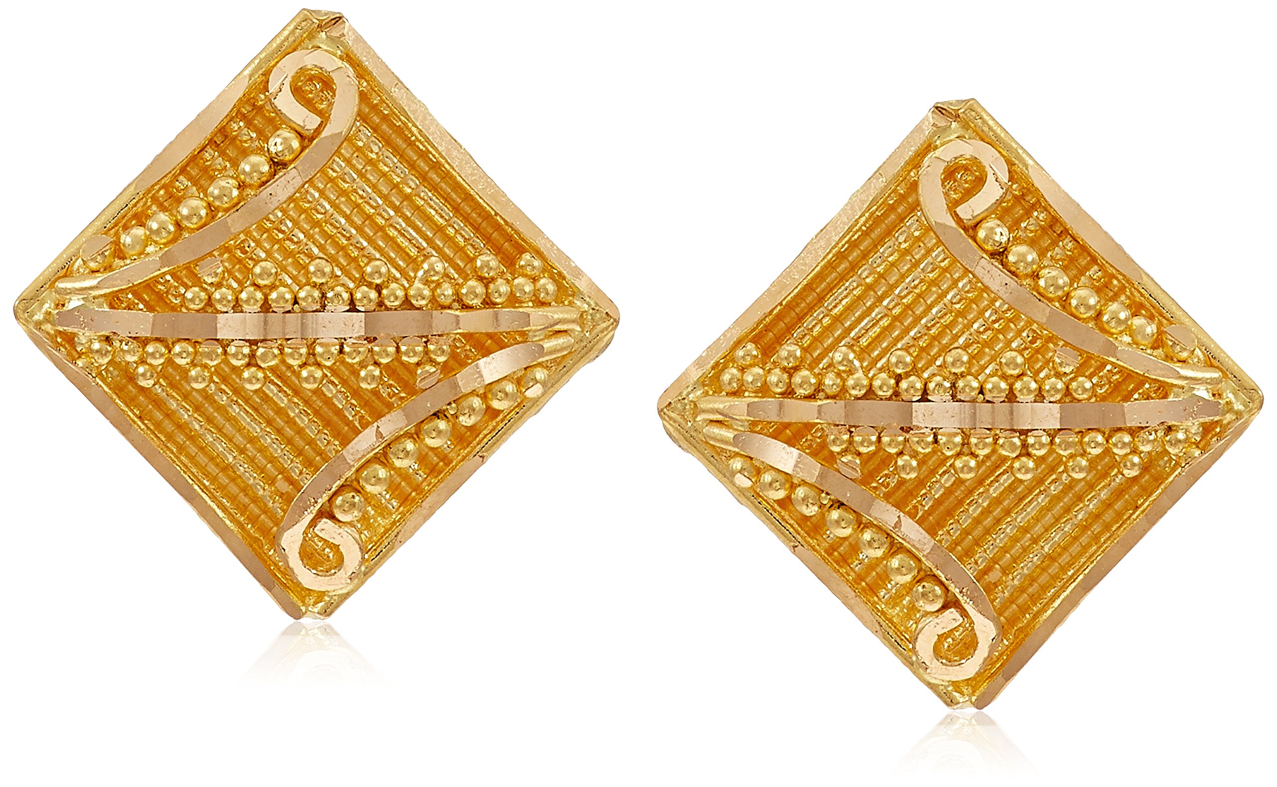 Joyalukkas 22KT Yellow Gold Stud Earrings for Girls (B074PY5PWB) Amazon Price History, Amazon Price Tracker