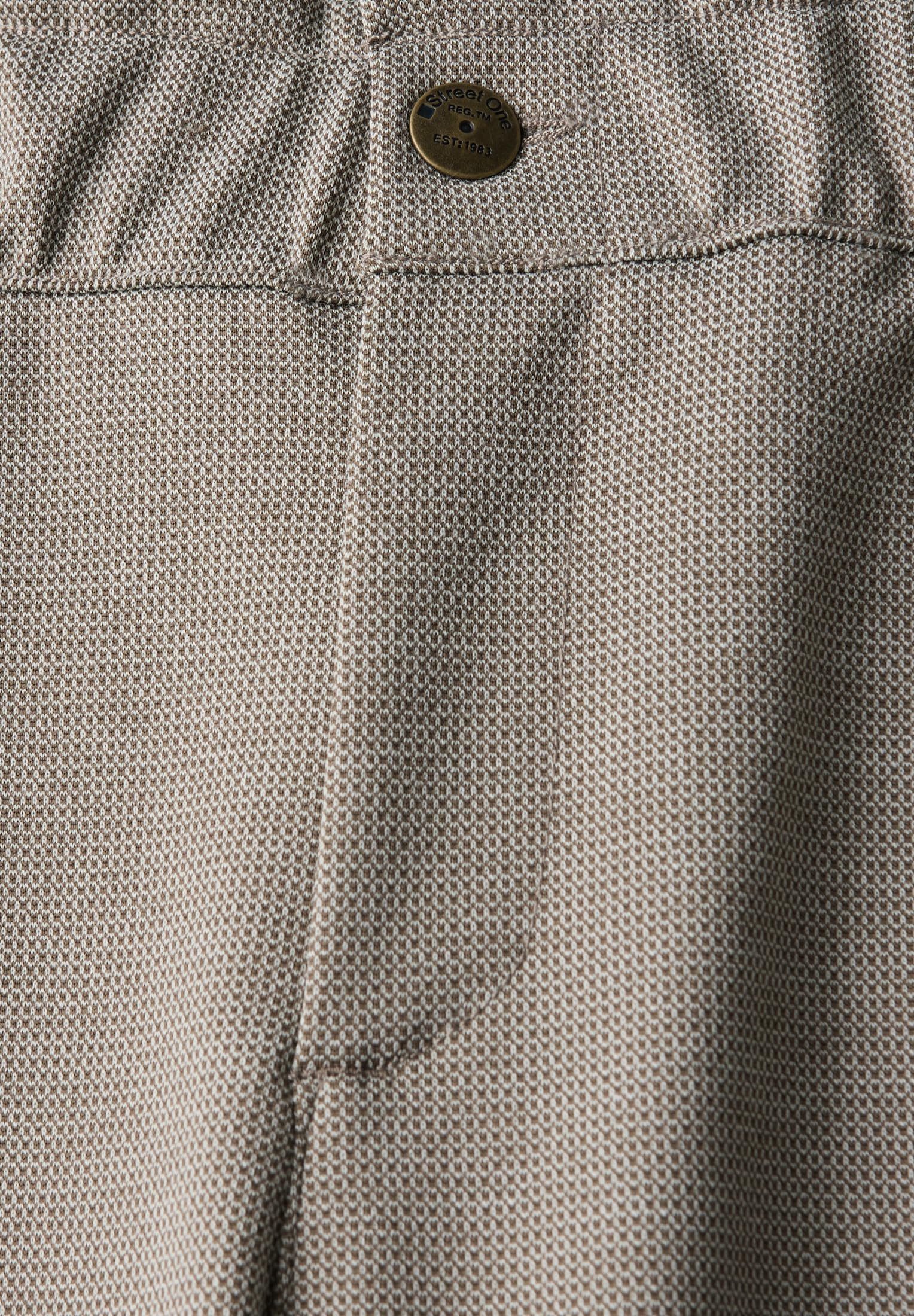 Street One Damen Paperbag Jacquard Hose 3716974