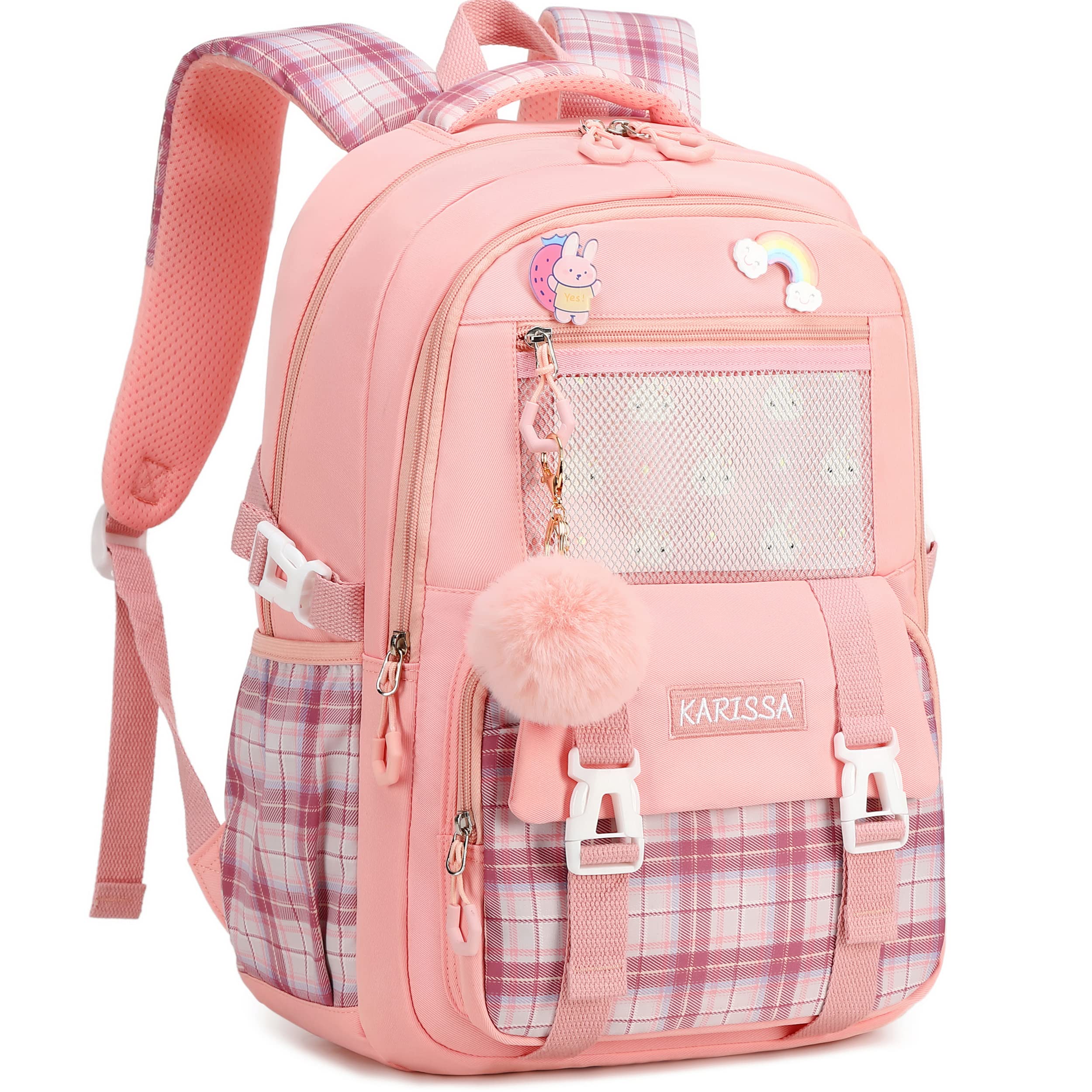 AO ALI VICTORYLaptop Backpacks 15.6 Inch Cute Kids School Bag College Backpack Large Bookbags for Women Teens Girls Student
