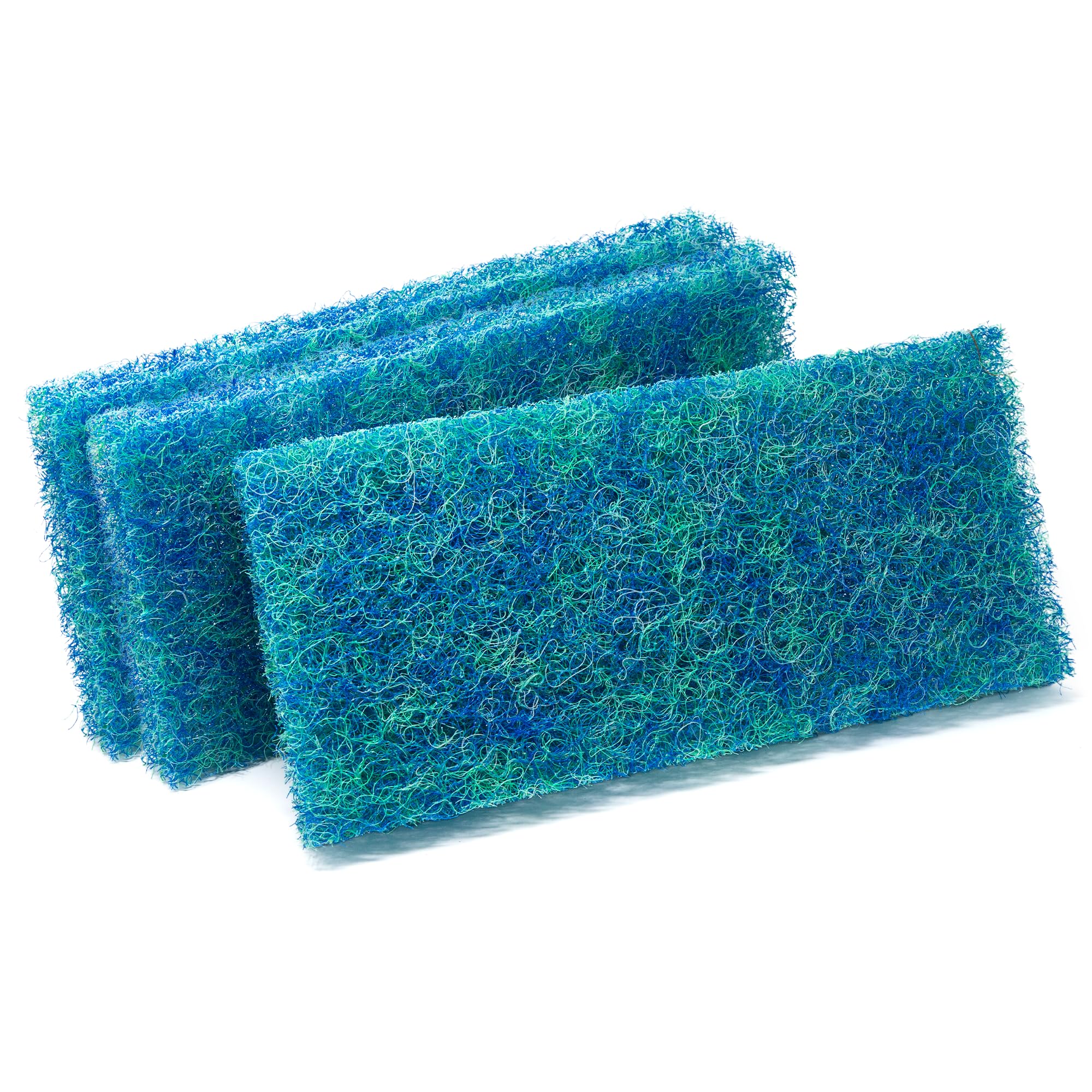 Japanmatten 3er Set in blau, Ersatzteil für CBF-350 Kammerfilter, Biomatte zur groben Filterung, 43x22x3,5 cm, hohe Wasserdurchlaufmenge, einfache Reinigung