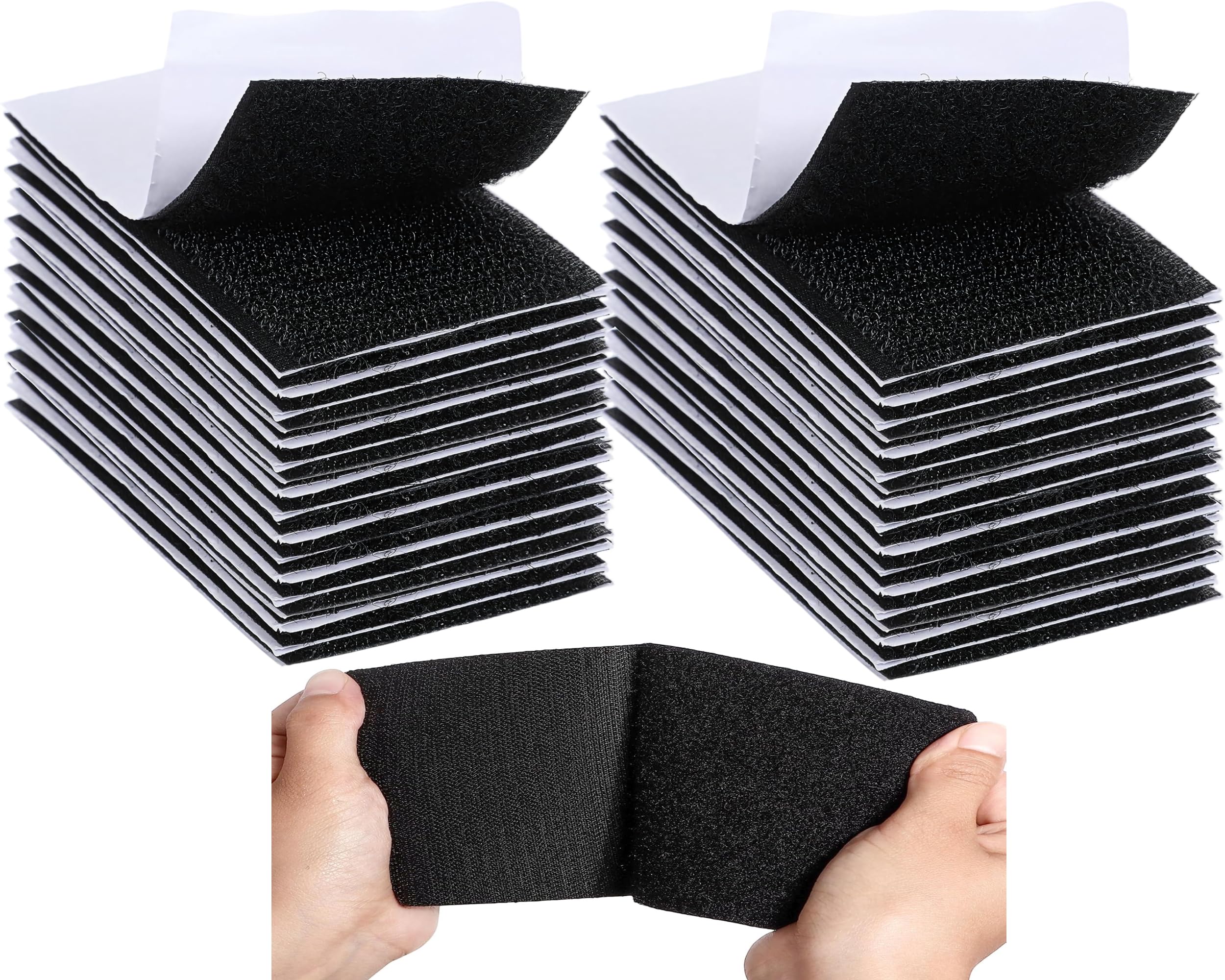 Vvelcro Tape Self Adhesive – Heavy Duty Vvelcro Tape Self Adhesive No Nail No Damage Wall Mounting Sticky Vvelcro Strips for Frames, Photos, Posters, Mirrors, Home Décor-20 Pack (5cm x 10cm)