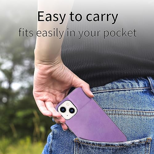 Miniatura 7 de Asuwish Funda de teléfono para iPhone 13 de 6.1 pulgadas con protector de pantalla de vidrio templado y funda de cuero delgada y suave, accesorios