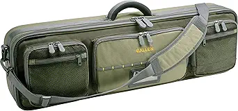 Allen Company Cottonwood Fly Fishing Rod & Gear Bag Case, Hold up to 4 Fishing Rods, Heavy-Duty Honeycomb Frame - Gray/Lime or Olive Green