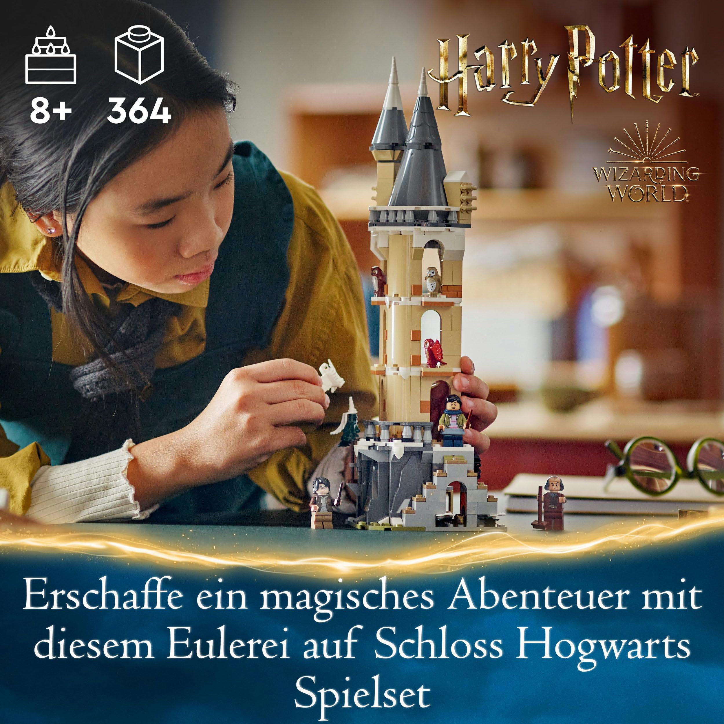 LEGO Harry Potter Hogwarts Kammer des Schreckens Set & Harry Potter Eulerei auf Schloss Hogwarts, Abenteuer-Set