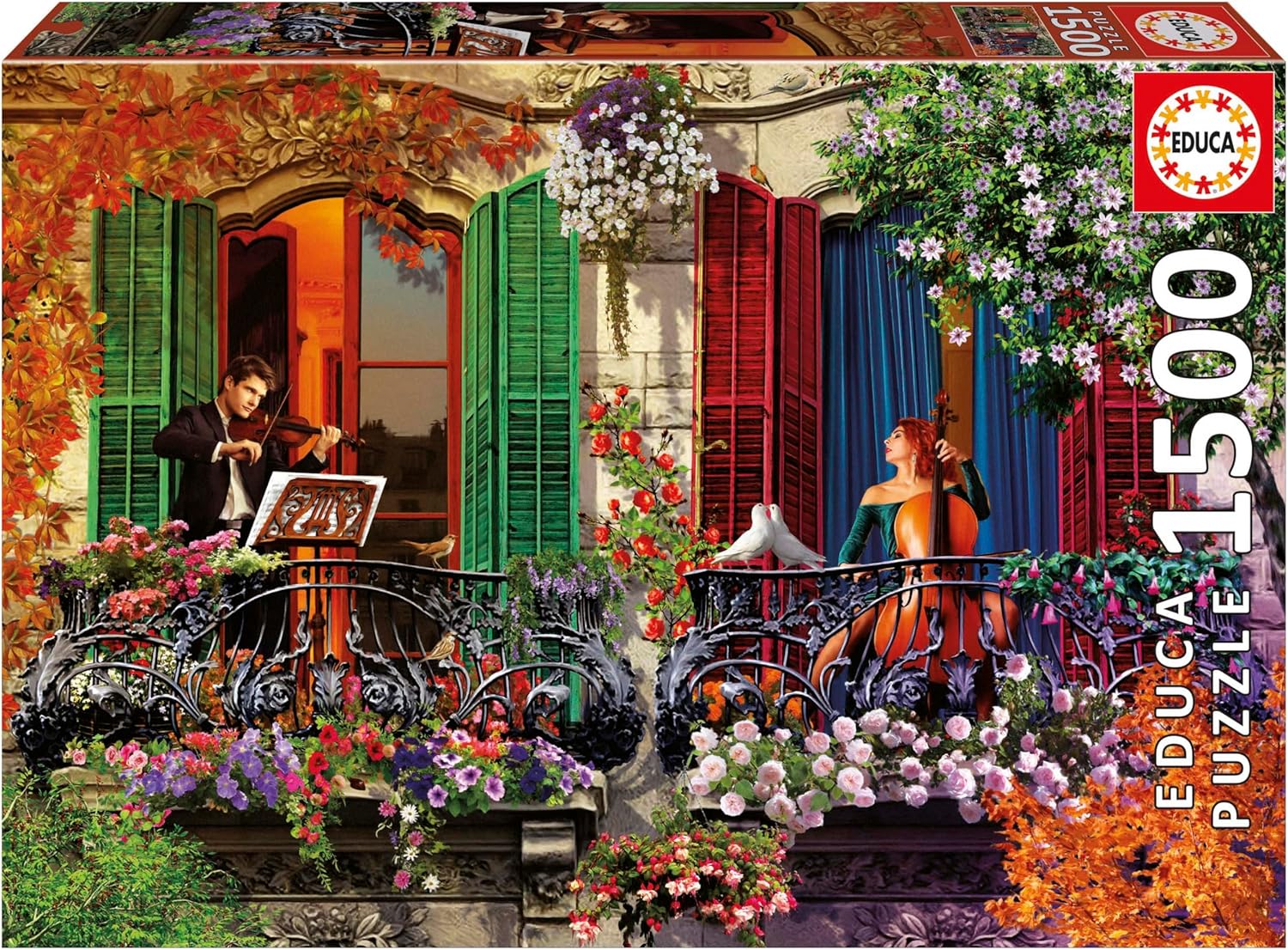 Educa - 1500 Piece Puzzle for Adults | Serenade. Includes Glue Fix Puzzle. Measurements: 85 x 60 cm. from 14 Years Old (20257)