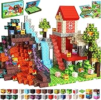 150PCS Magnetic Building Blocks with 4 Base Plates - STEM Farm Magnet Toys for Kids 3+, Travel Creative Play Gift