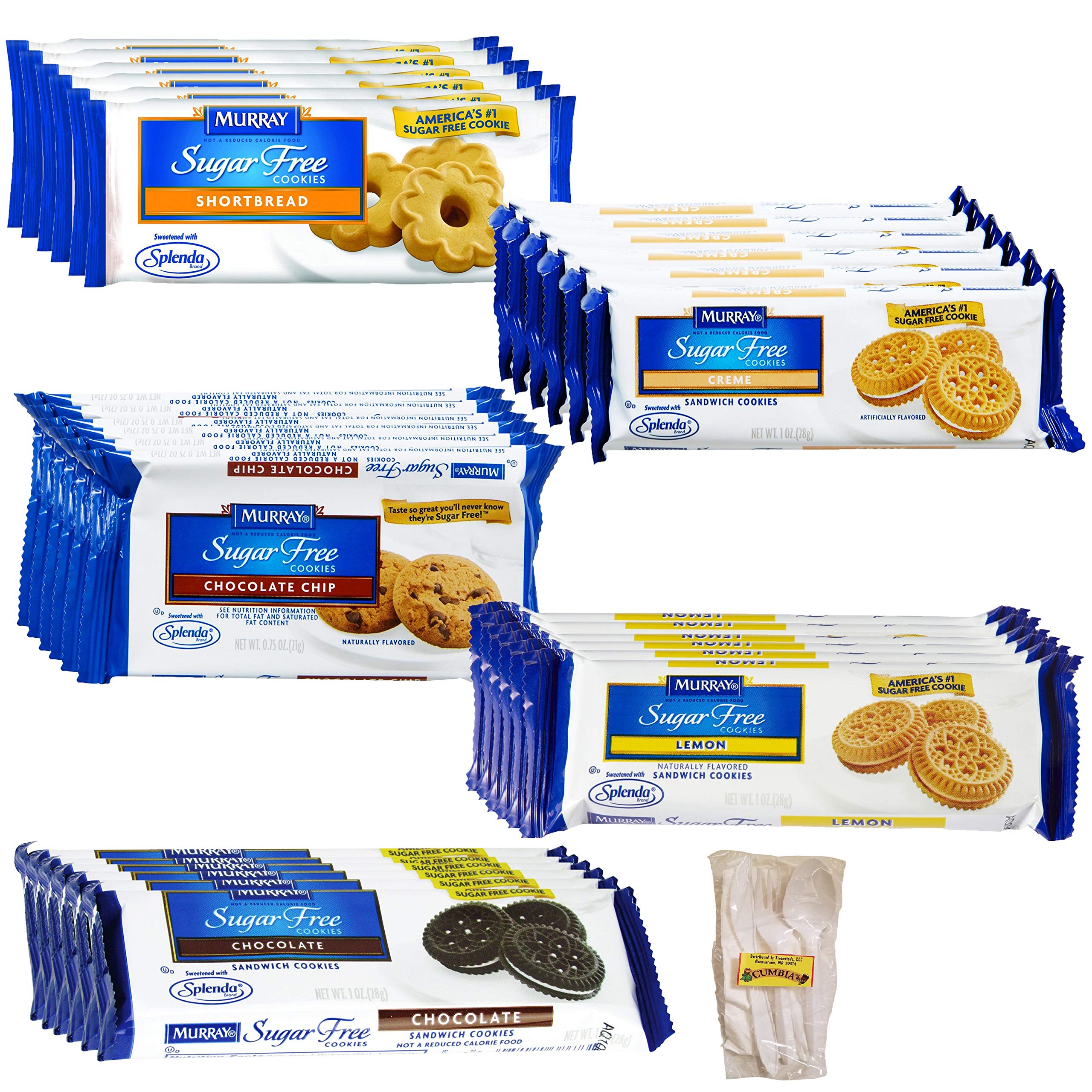 Buy Murray Sugar Free Cookies Variety Bundle 5 Flavors (6 of each